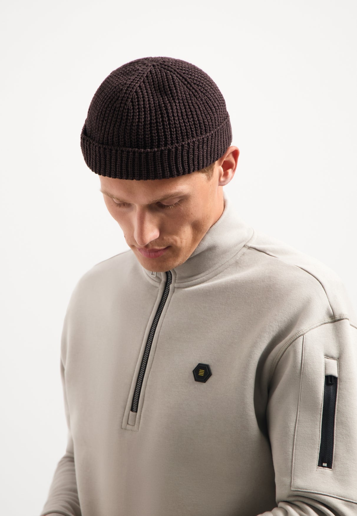 Sweater Half Zip Brushed