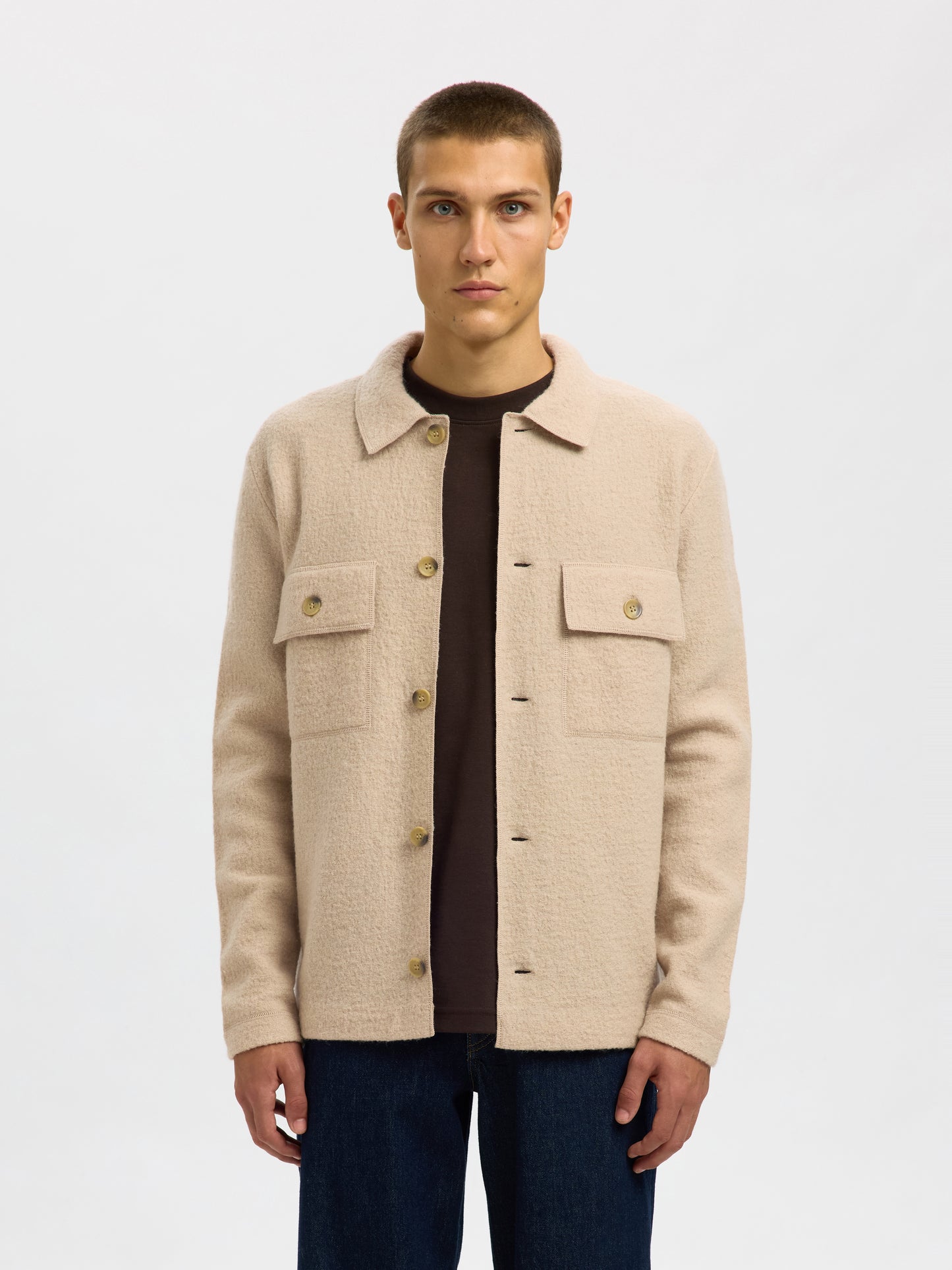 SLHNEALY LS KNIT WORKWEAR CARDIGAN NOOS