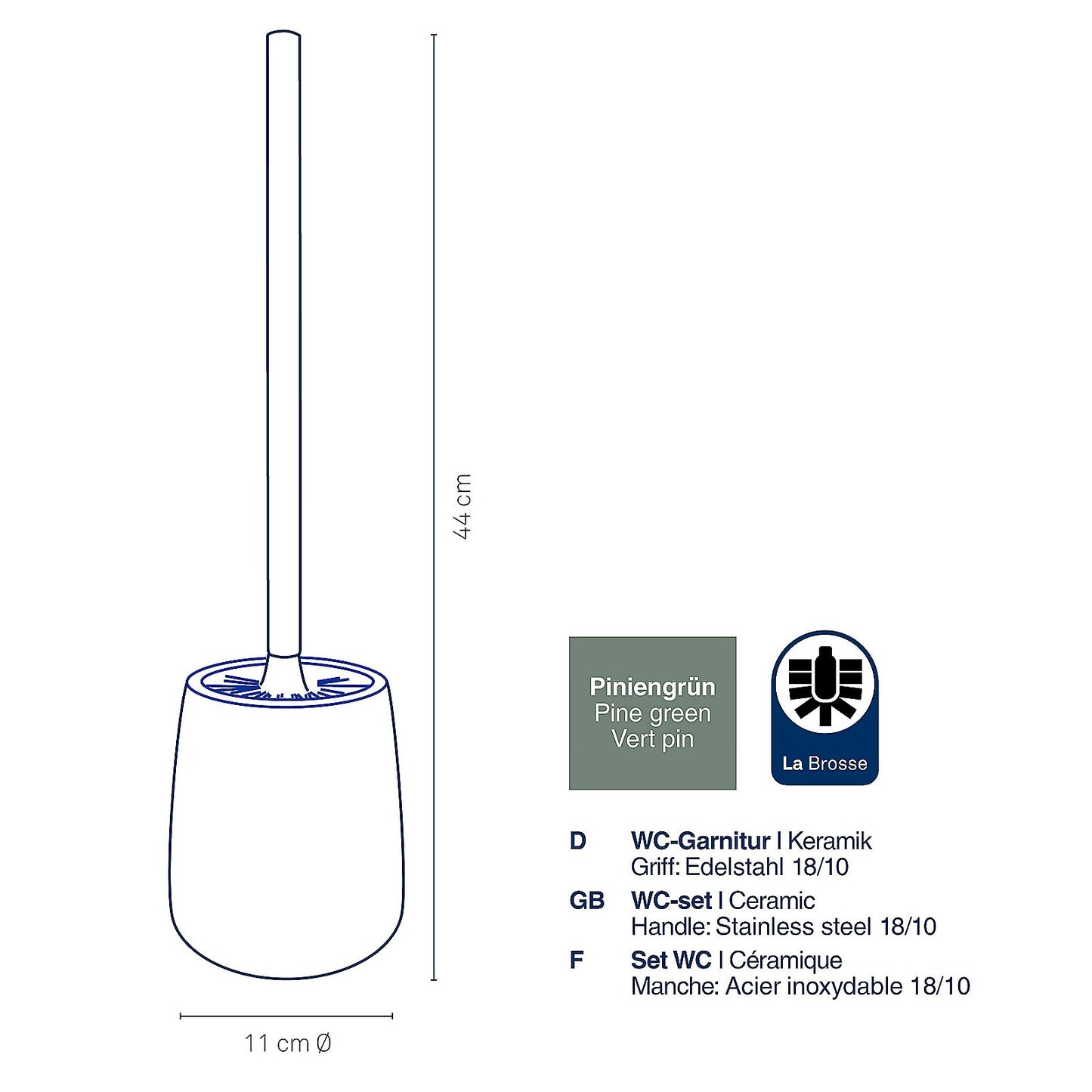 Kela Keck & Lang GmbH Bad Accessoirespiniengrün