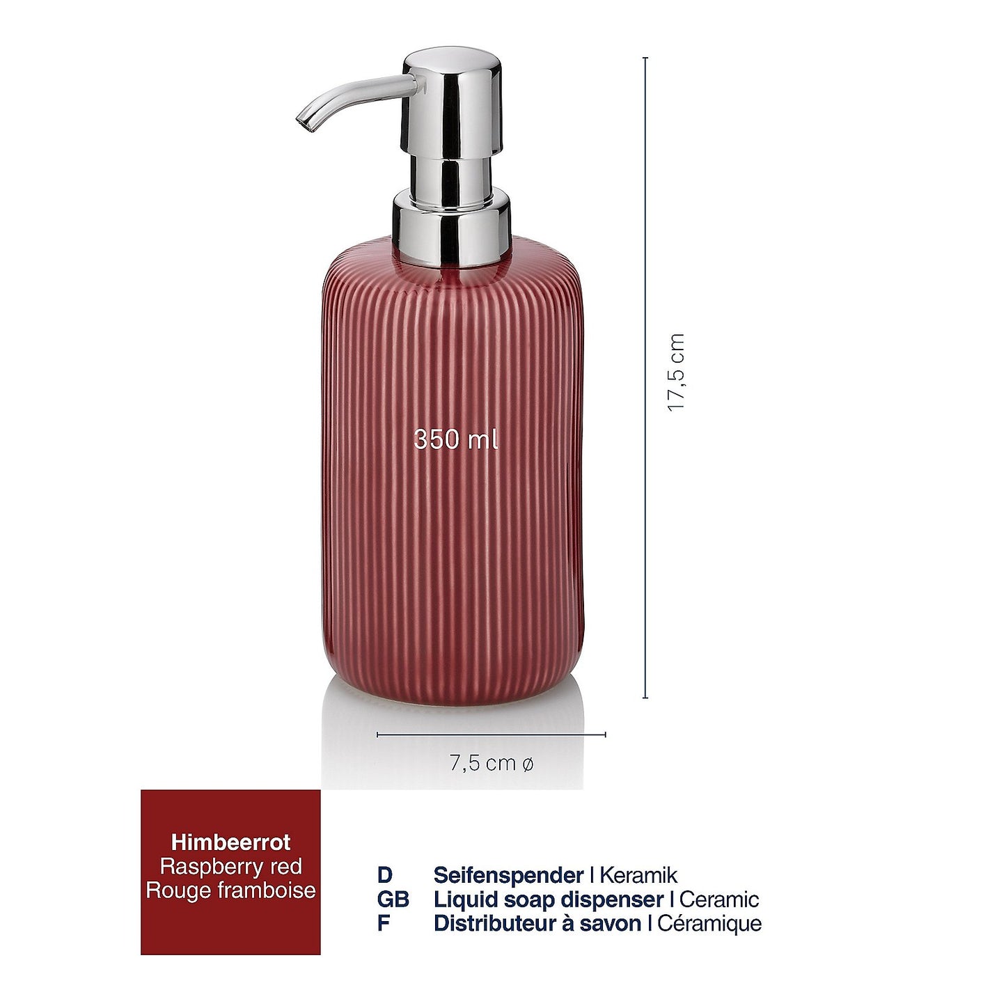 Kela Keck & Lang GmbH Bad Accessoireshimbeerrot