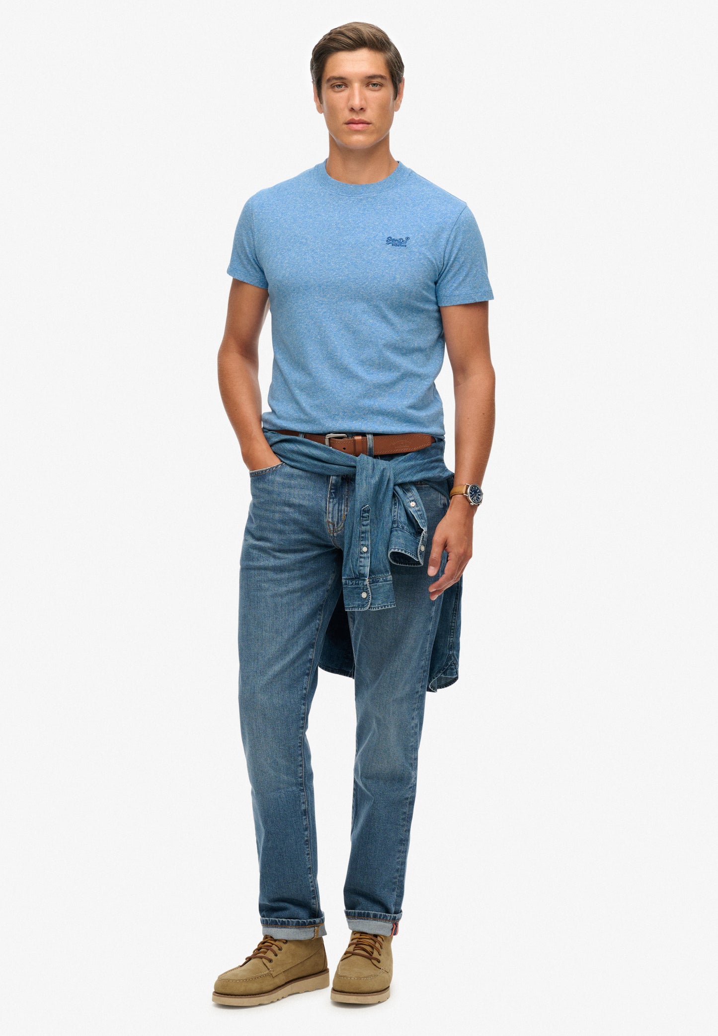 Essential T-Shirt aus Bio-Baumwolle mit Logo