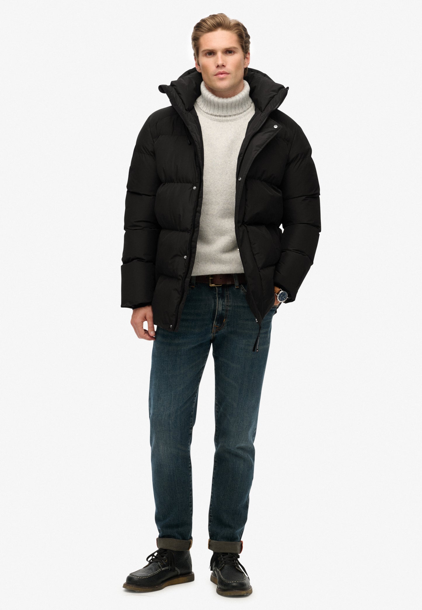 5 Baffle Sports Steppjacke mit Kapuze