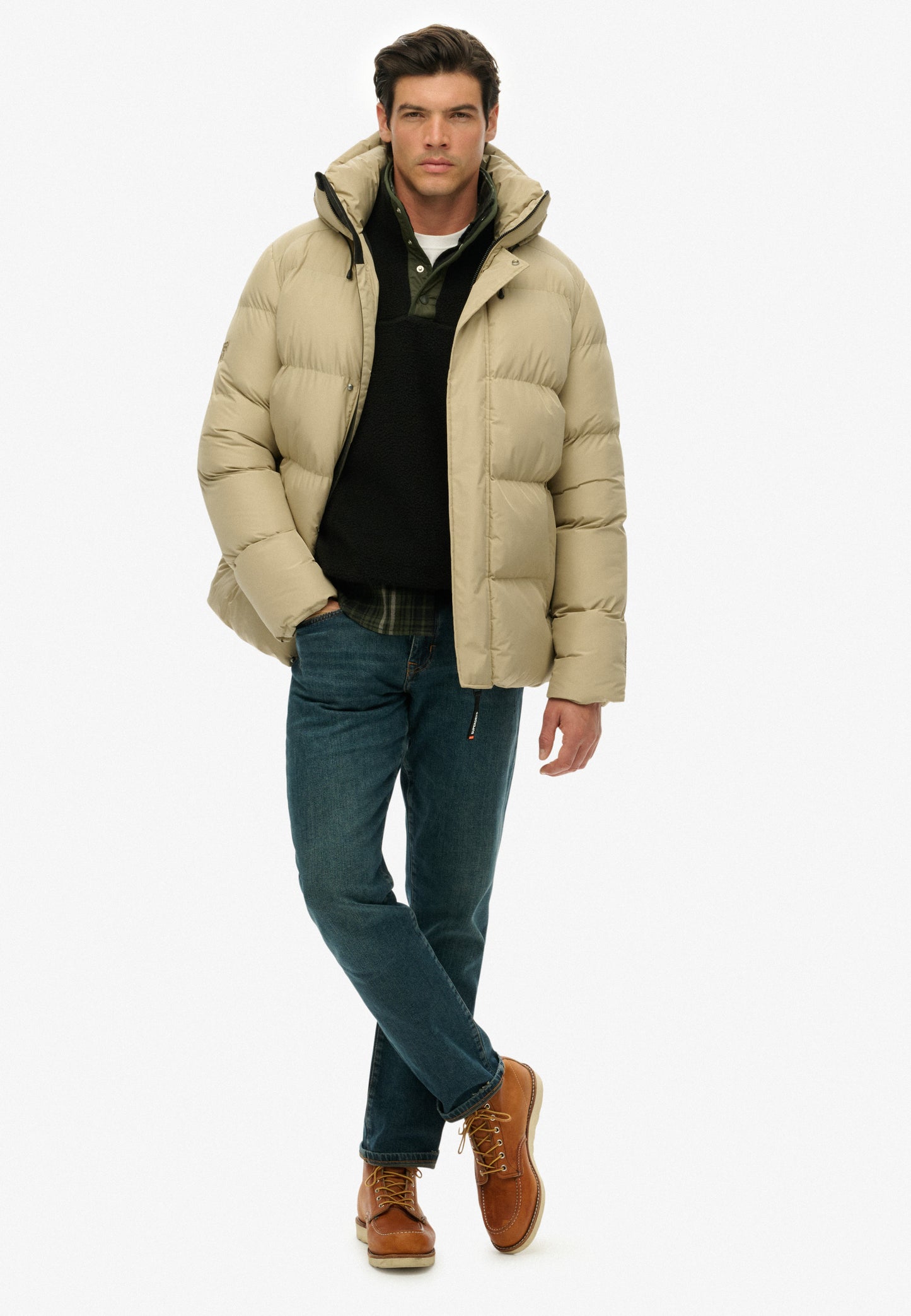 5 Baffle Sports Steppjacke mit Kapuze