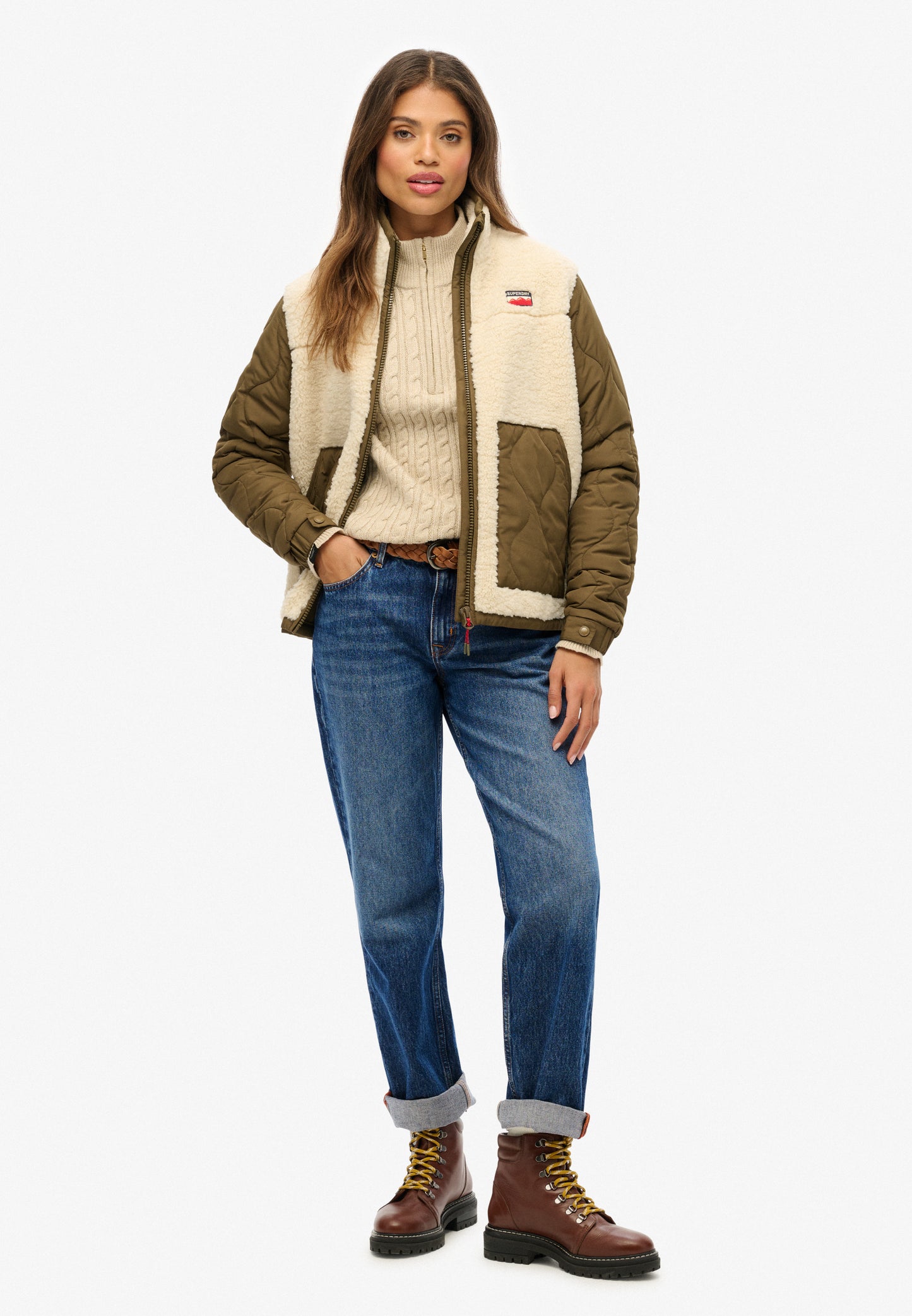 Fleece Hybrid Jacke