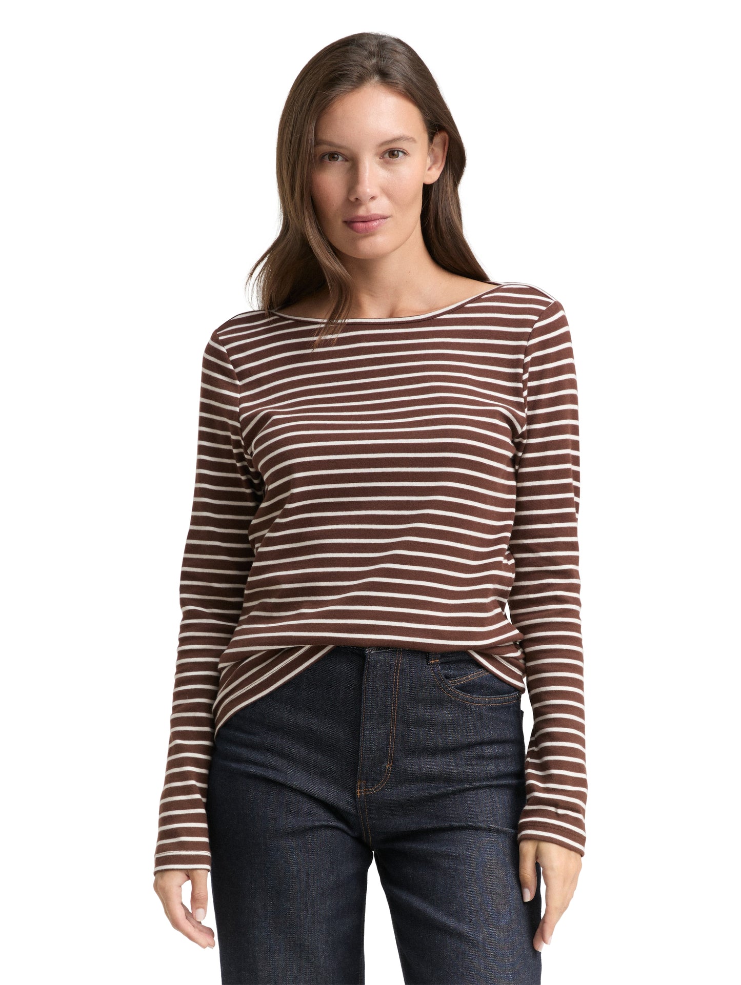 Langarmshirt mit Streifenmuster