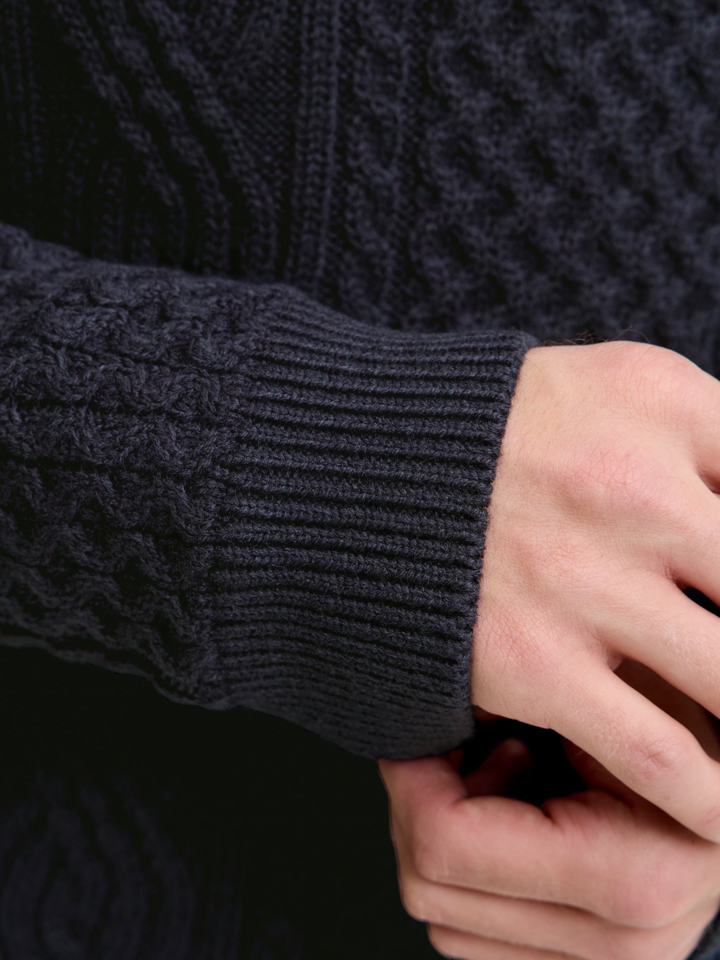 JPRBLUSEAN KNIT CABLE CREW NECK SN