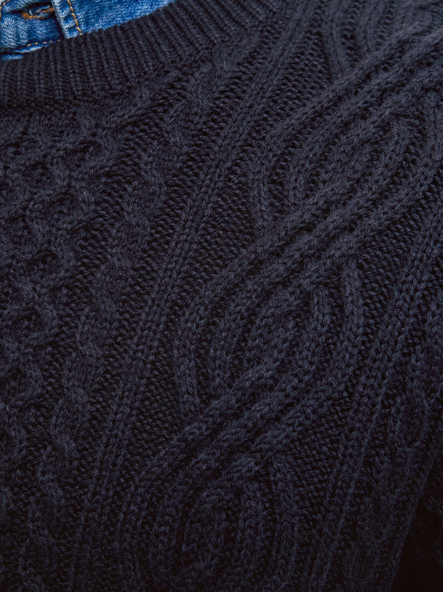 JPRBLUSEAN KNIT CABLE CREW NECK SN