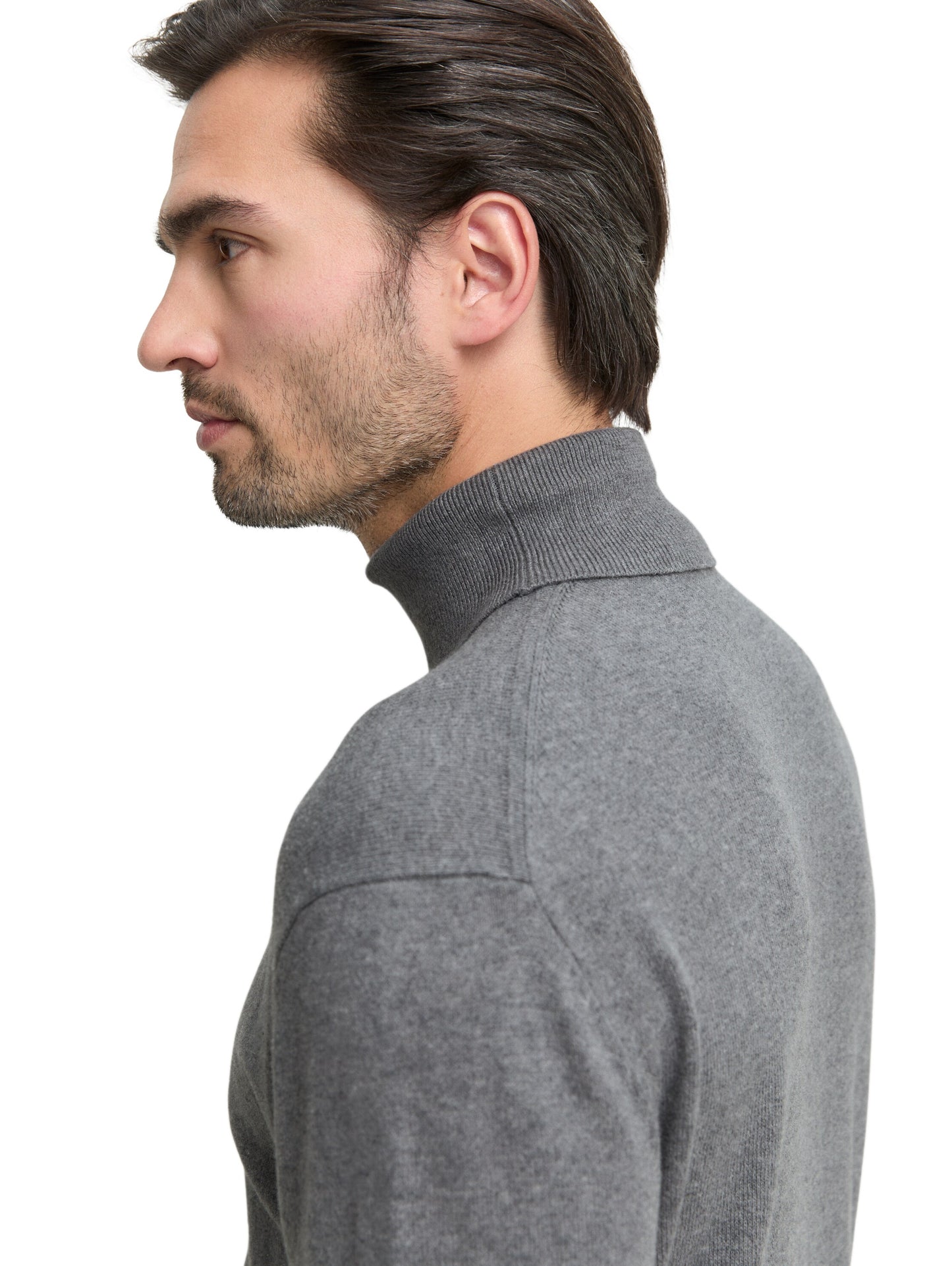 Rollkragenpullover mit Kaschmir-Anteil