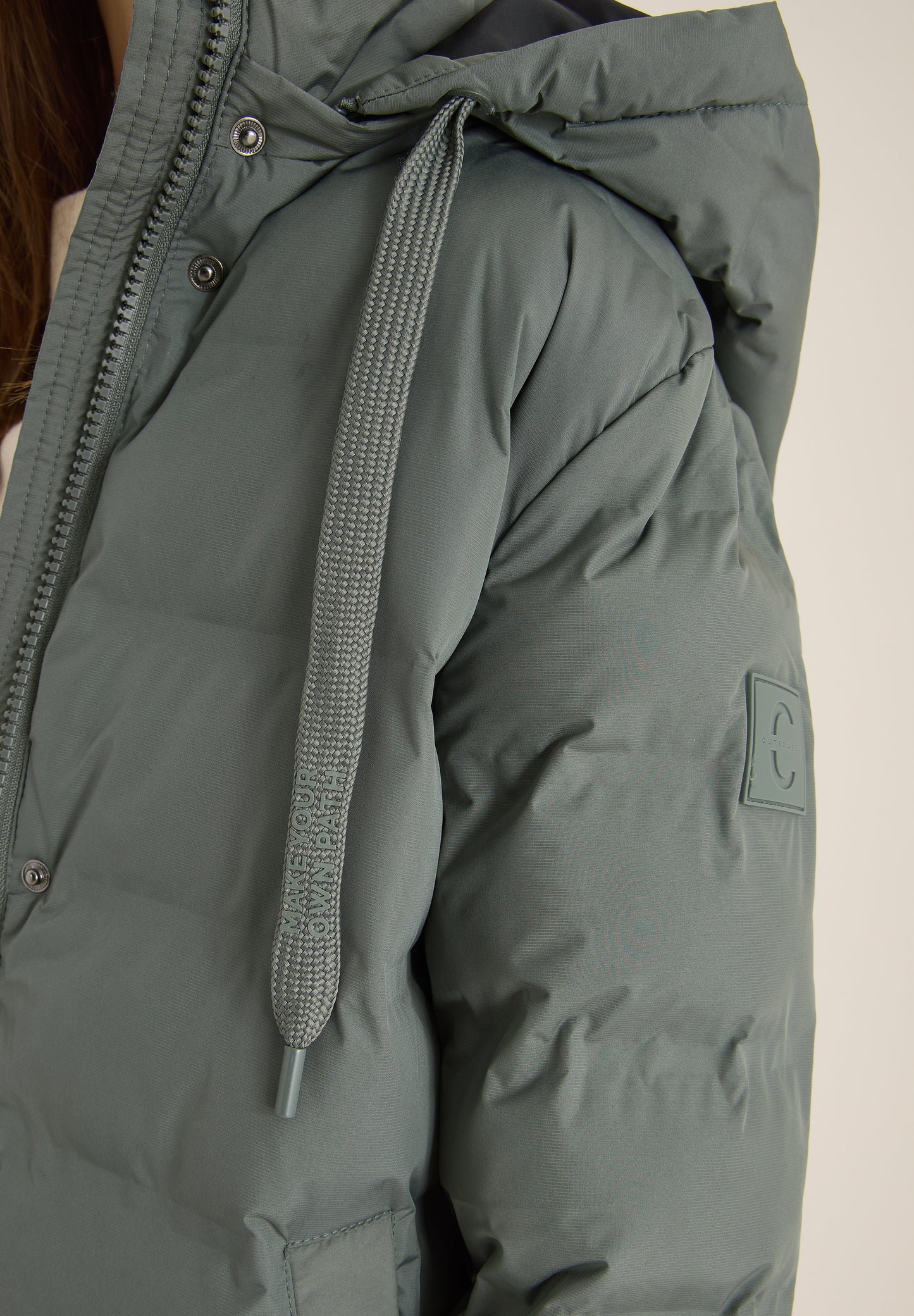 Mantel mit verklebten Nähten