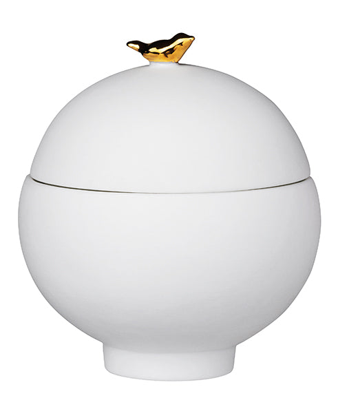 PG Goldvogel Dose Vogel, H.8cm, D.7cm,