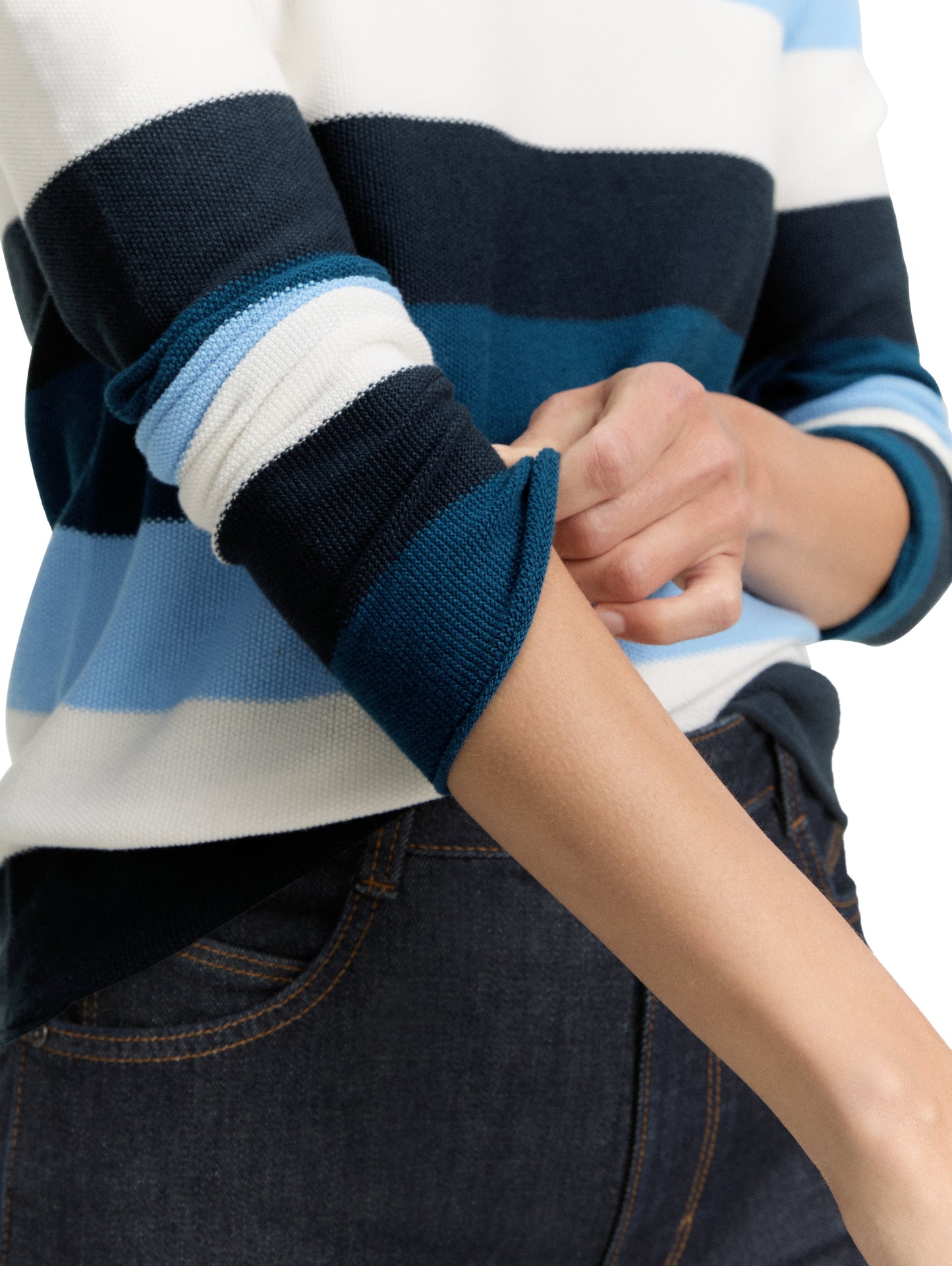 Strickpullover mit Rundhalsausschnitt