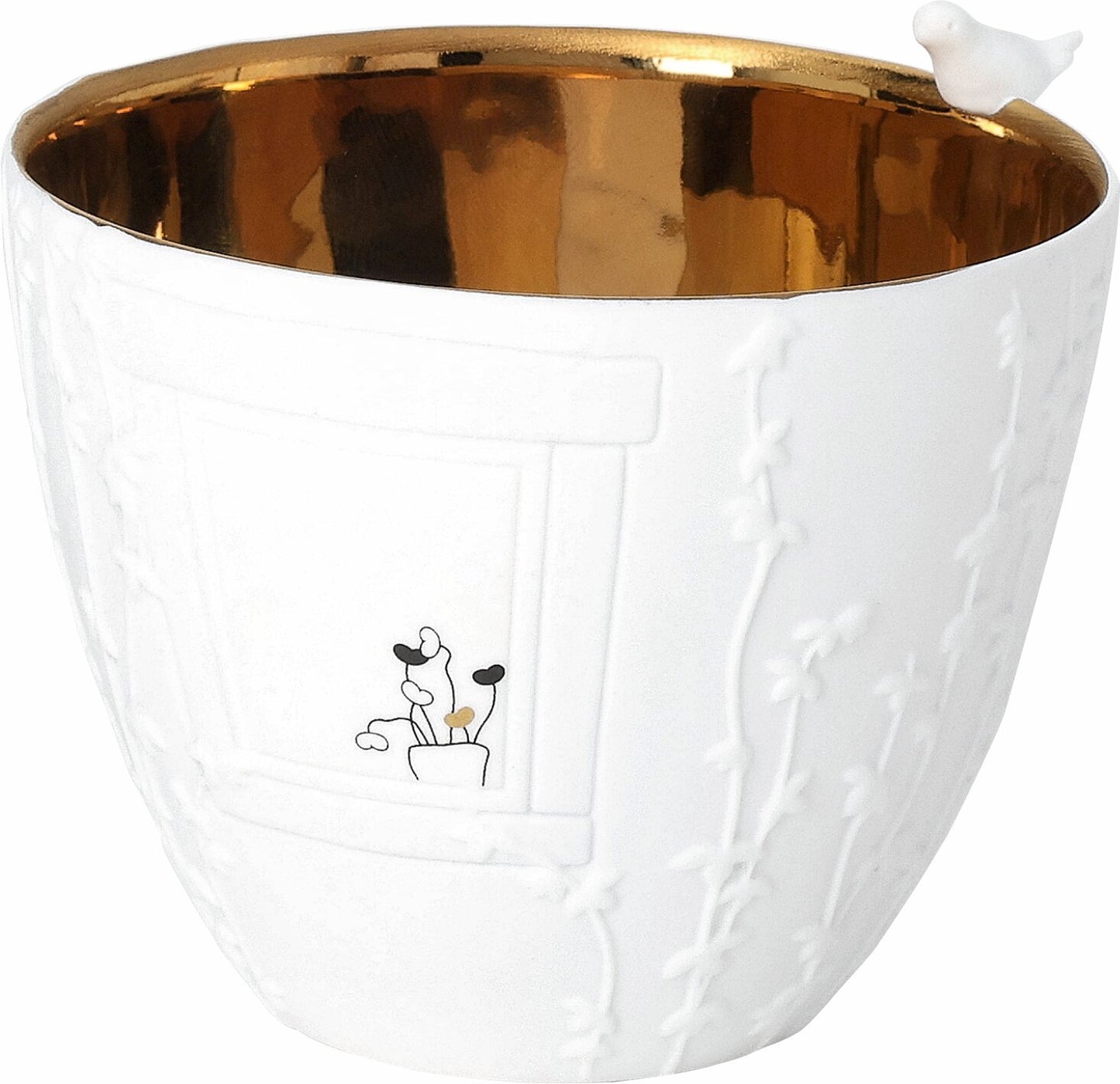 Poesielicht Vogelbesuch 9,1x8,2x7,3cm,