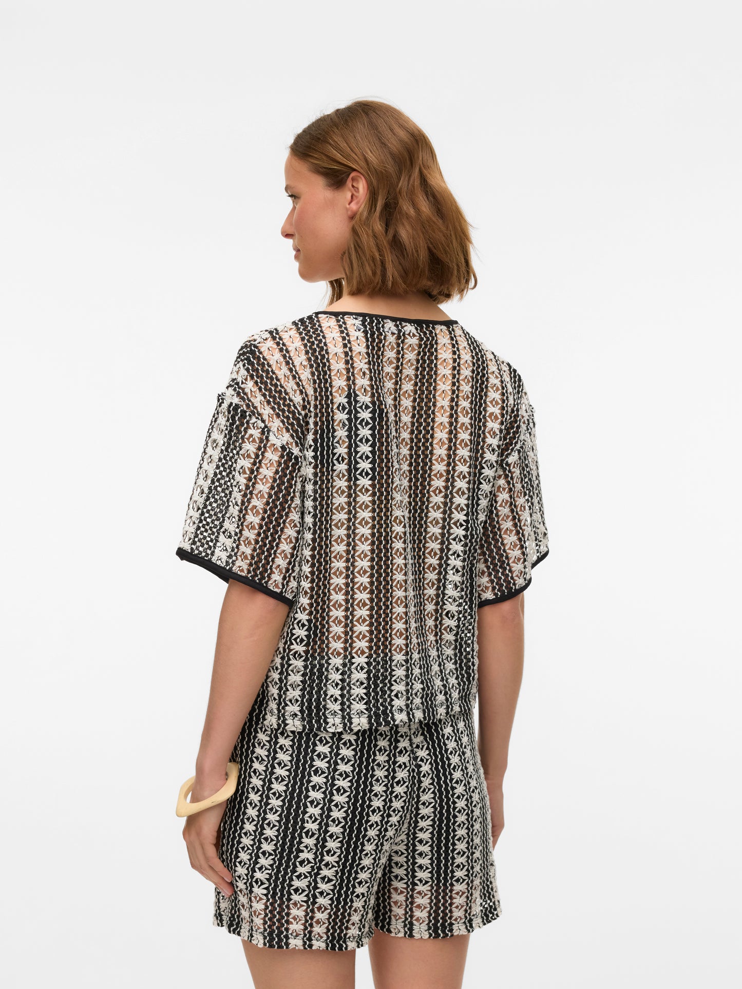 VMOHIO SS V-NECK OVERSIZE TOP JRS GA