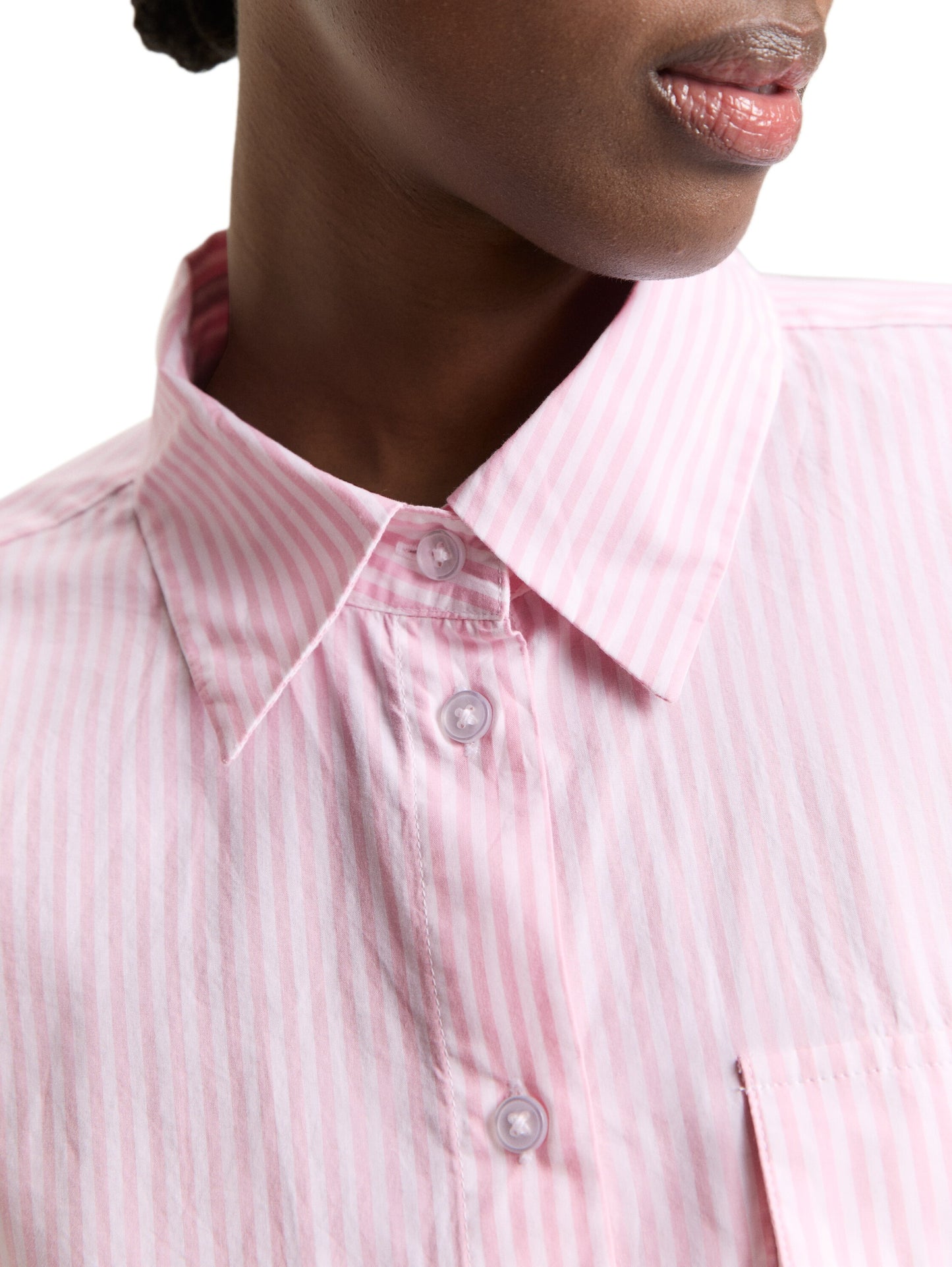 Boxy Fit Hemdbluse aus Baumwolle