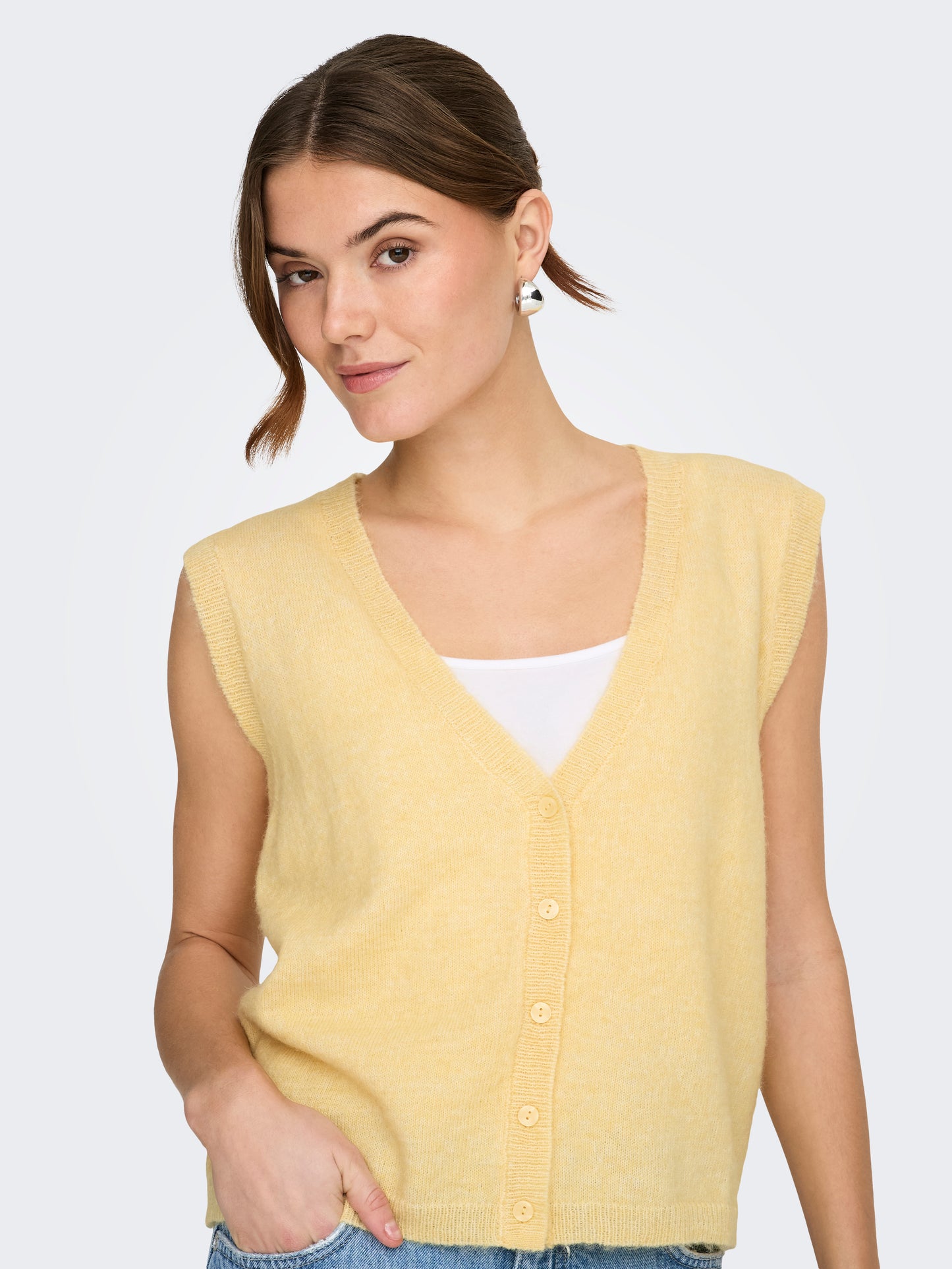 ONLHELGA LIFE SL BUTTON WAISCOAT KNT