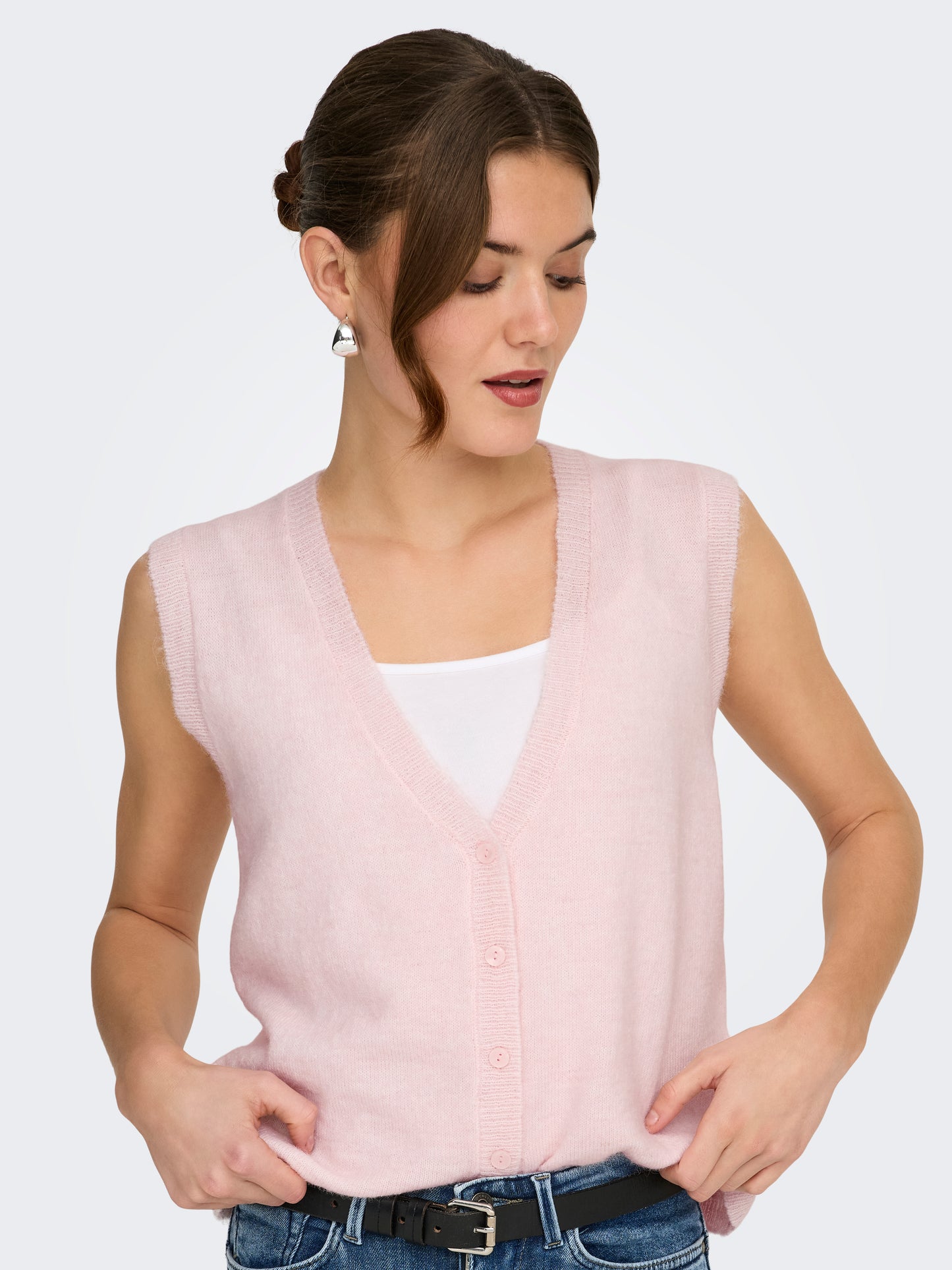 ONLHELGA LIFE SL BUTTON WAISCOAT KNT
