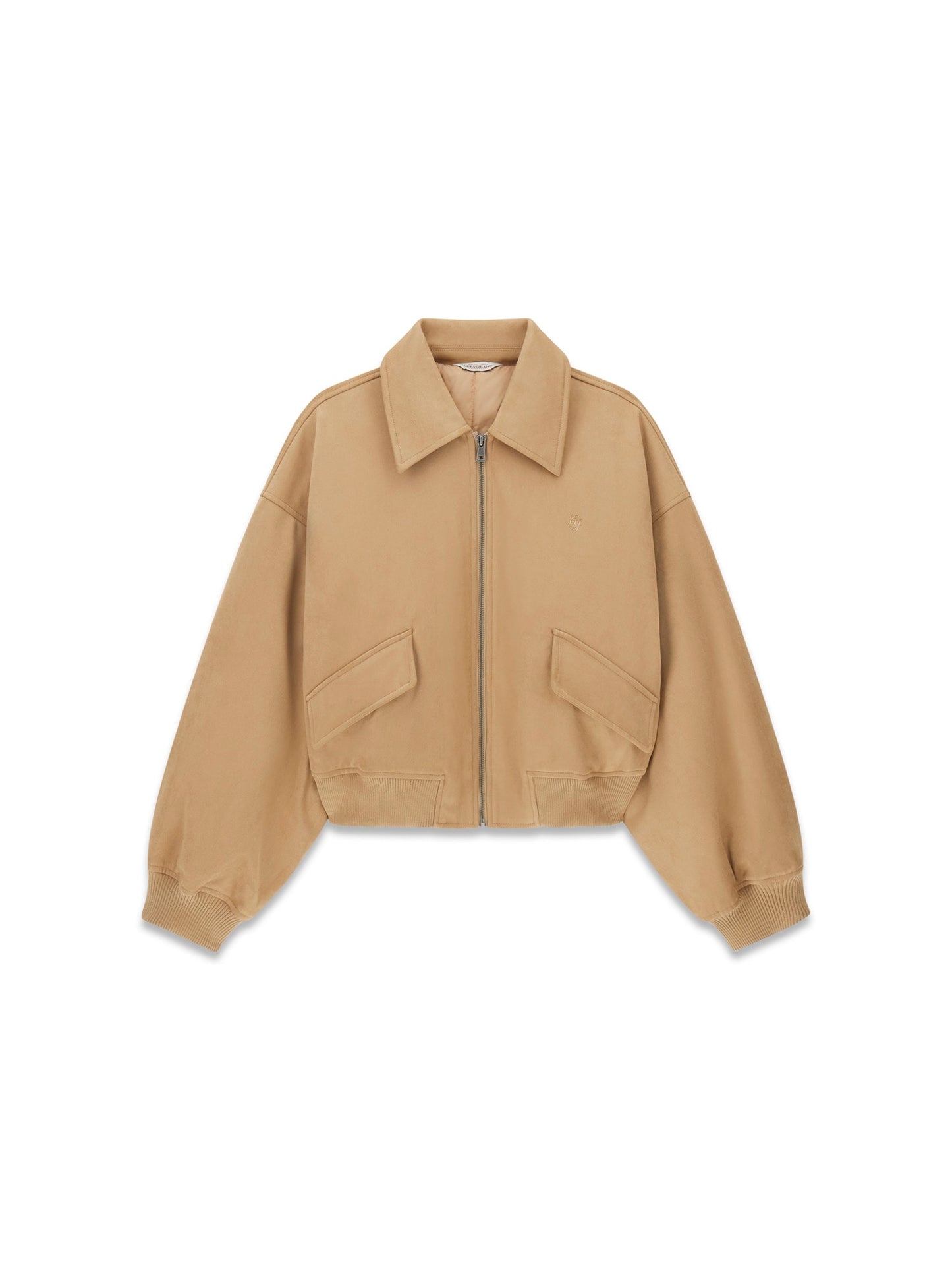 GJ FAUX SUEDE BOMBER