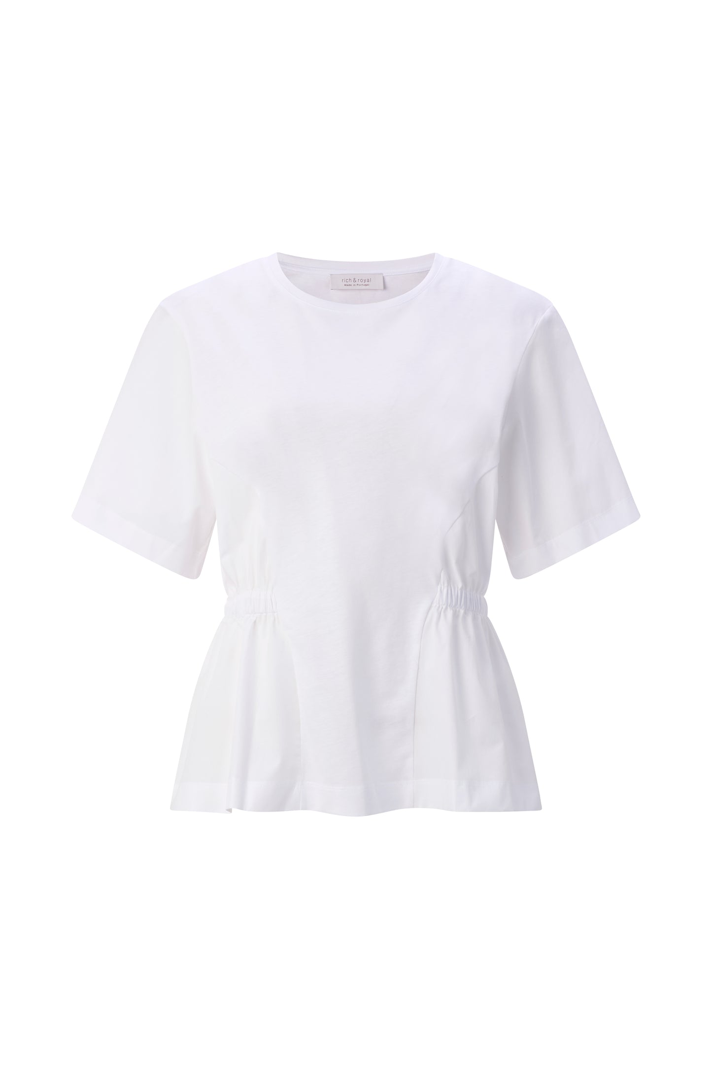 Mat Mix T-Shirt with Peplum