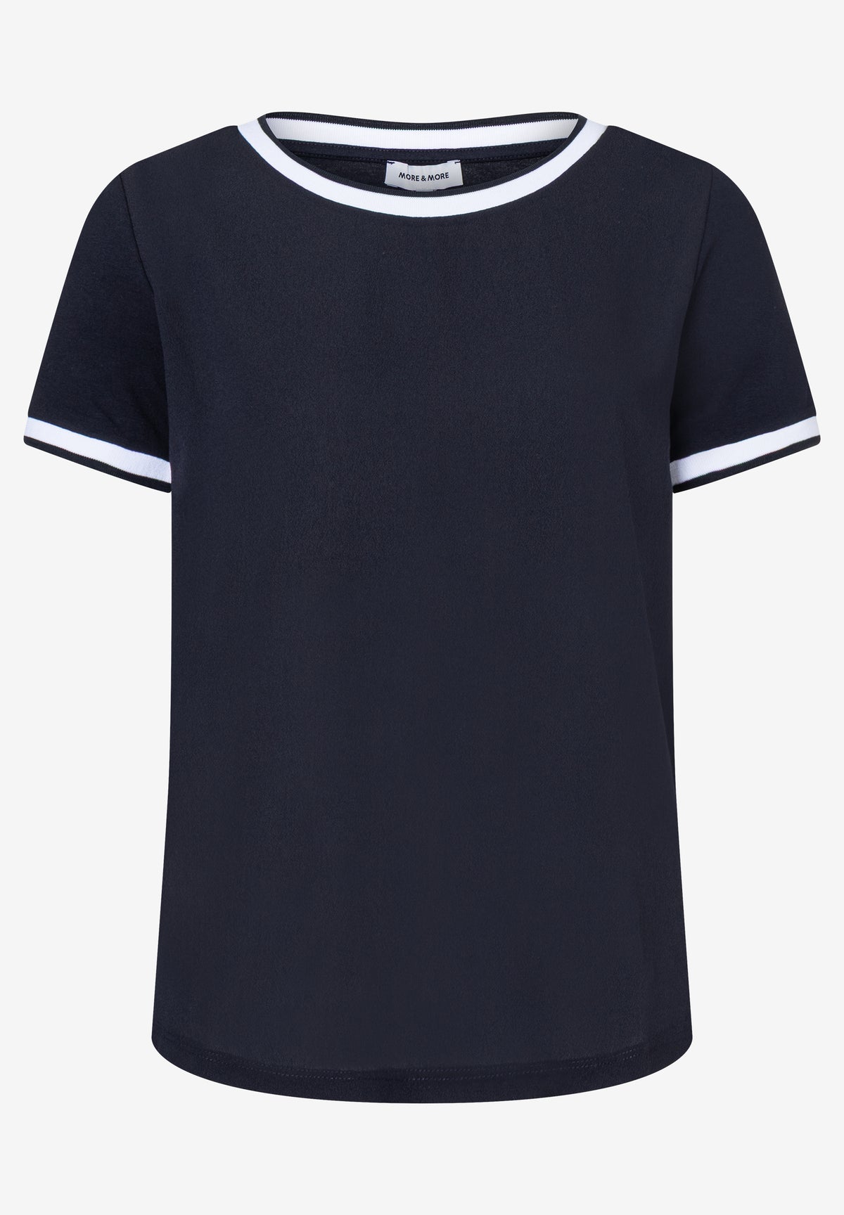 Blusenshirt mit Kontrastabschlüssen