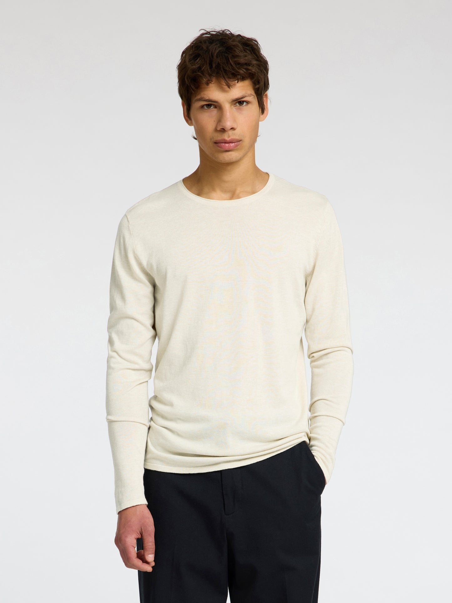SLHROME LS KNIT CREW NECK NOOS
