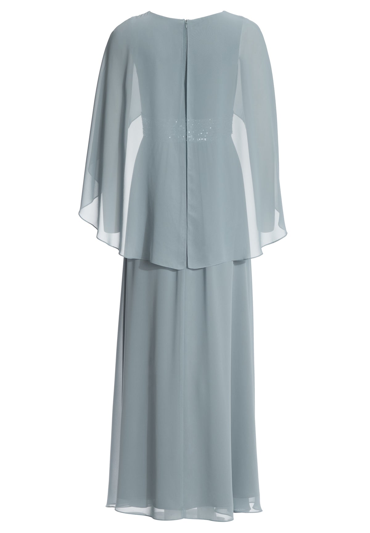 Abendkleid mit Cape aus Chiffon