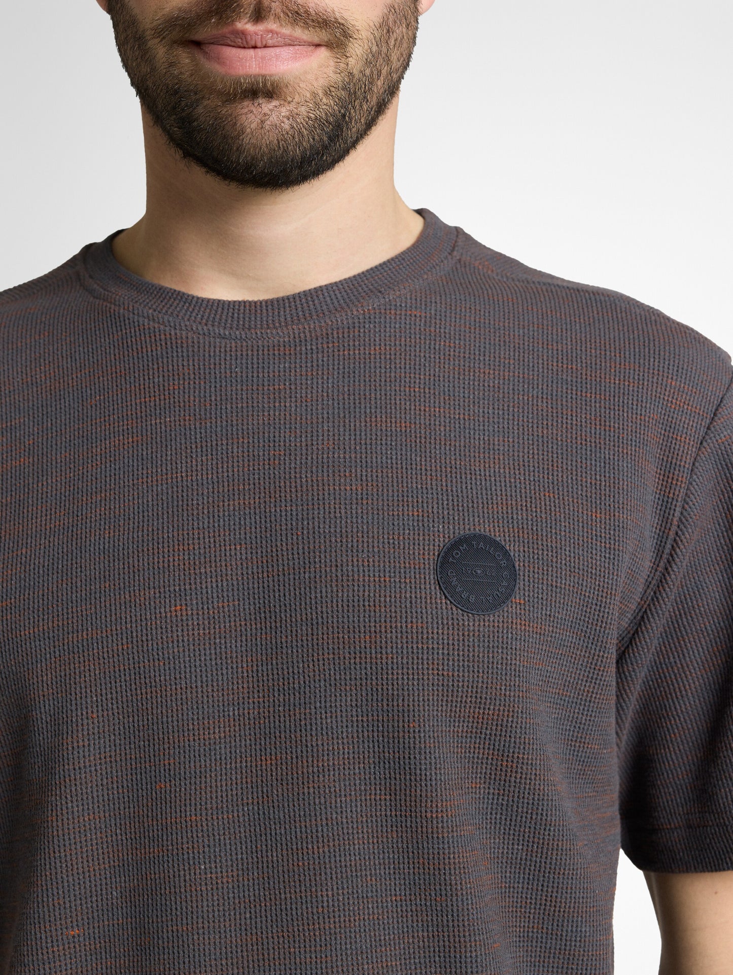 T-Shirt mit Waffelstruktur