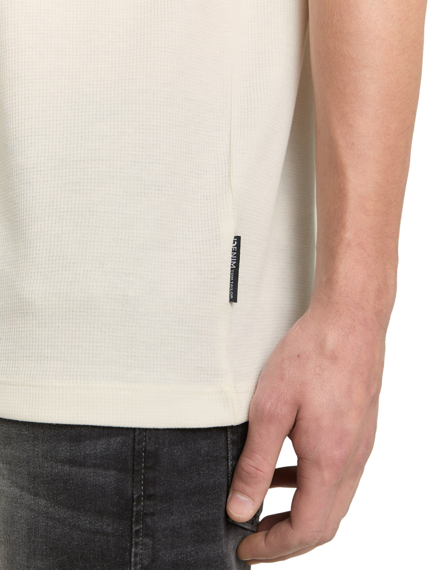T-Shirt mit Waffelstruktur