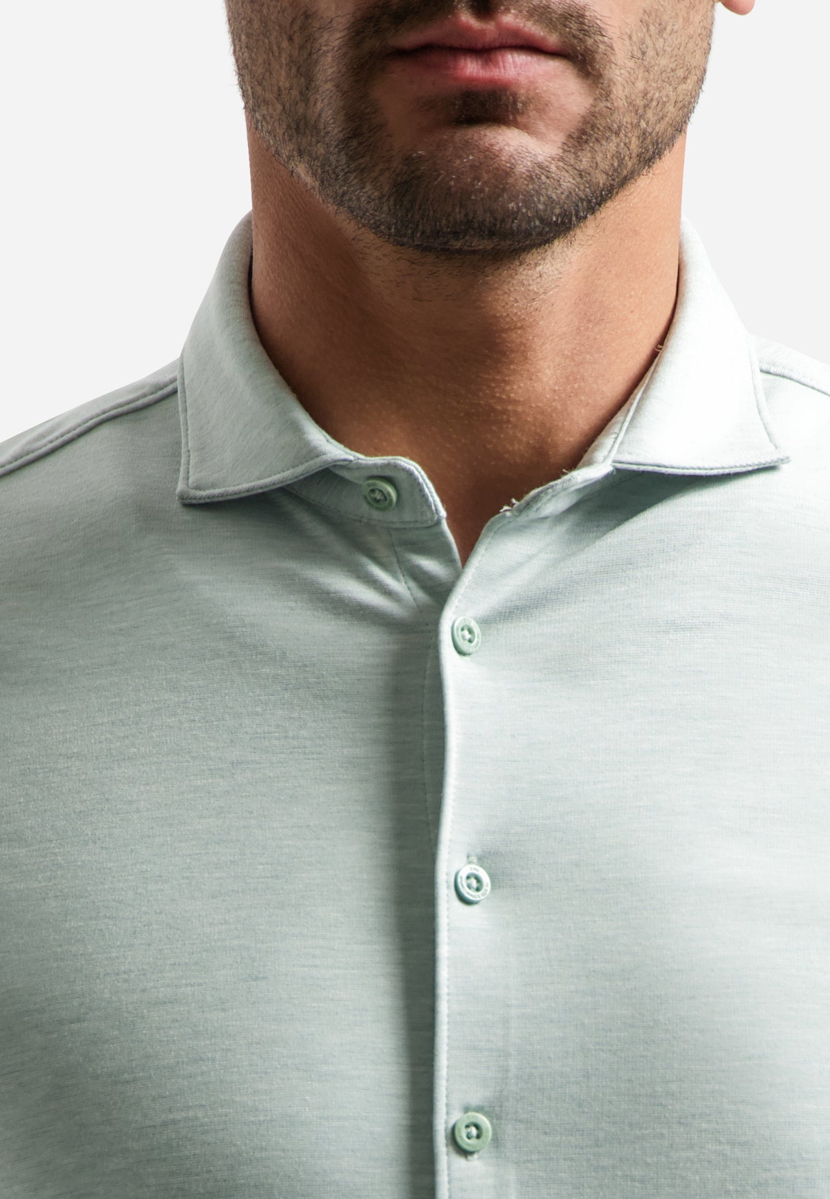 Shirt Short Sleeve Melange Jersey