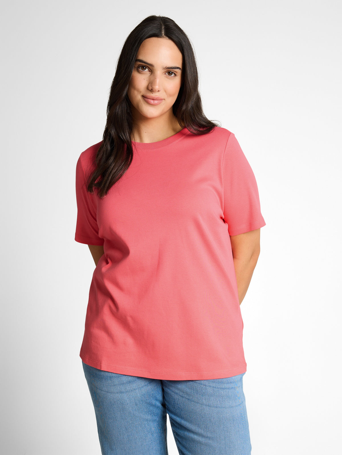 Plus Size - Basic T-Shirt aus Baumwolle