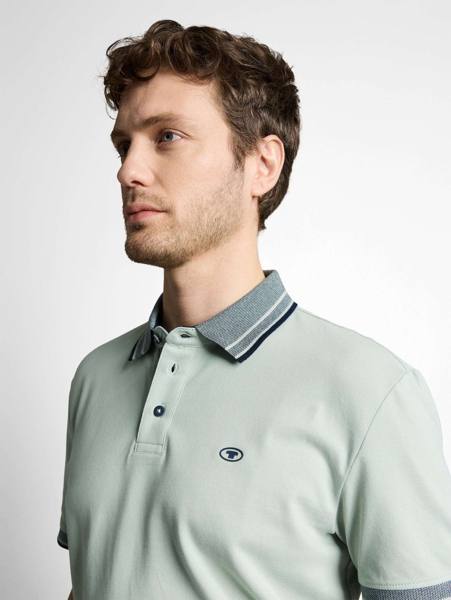 Piqué Poloshirt mit Logo-Print