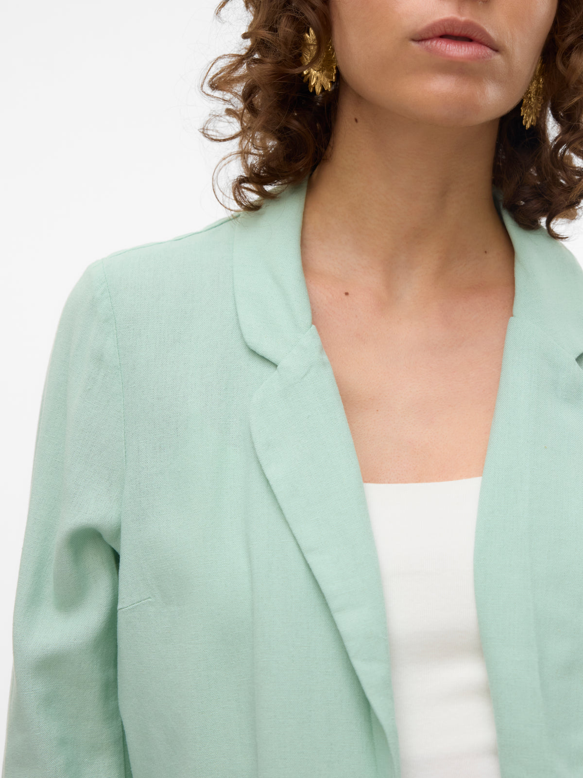 VMJESMILO LIN 3/4 LOOSE BLAZER WVN NOOS