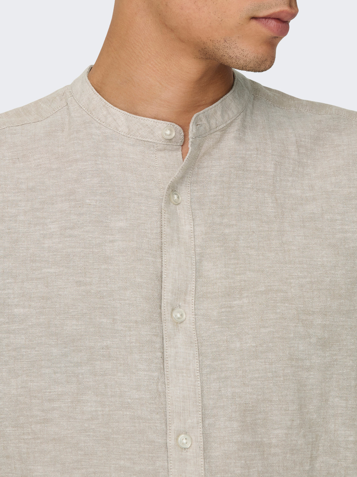 ONSCAIDEN LIFE LS LINEN BLEND MAO NOOS