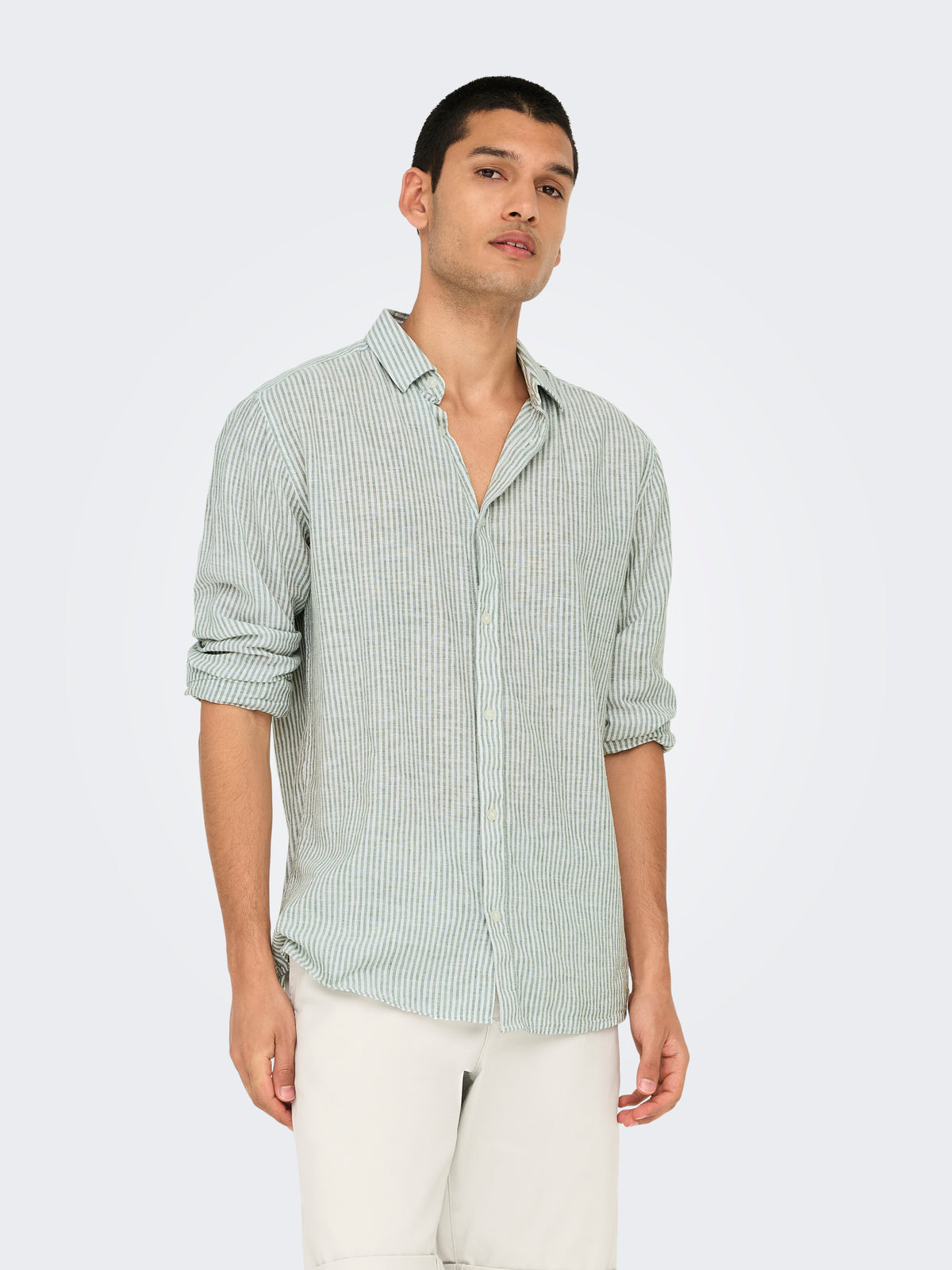 ONSCAIDEN LIFE LS STRIPE LINEN NOOS