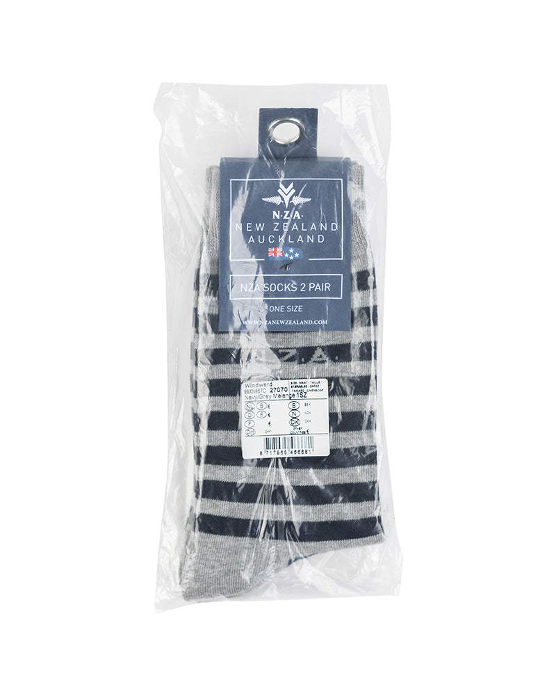 2-pack socks, NAVY/GREY MELANGE