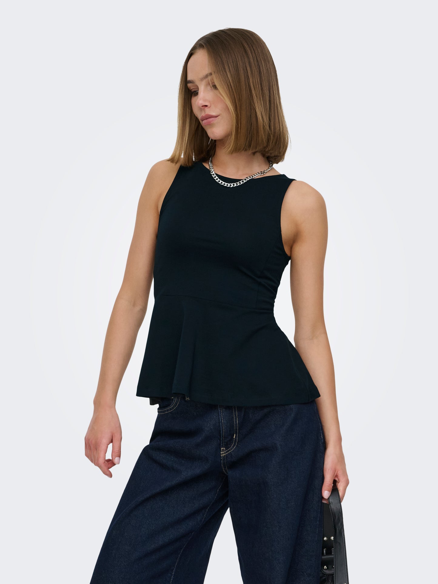 ONLKISS S/L PEPLUM TOP JRS