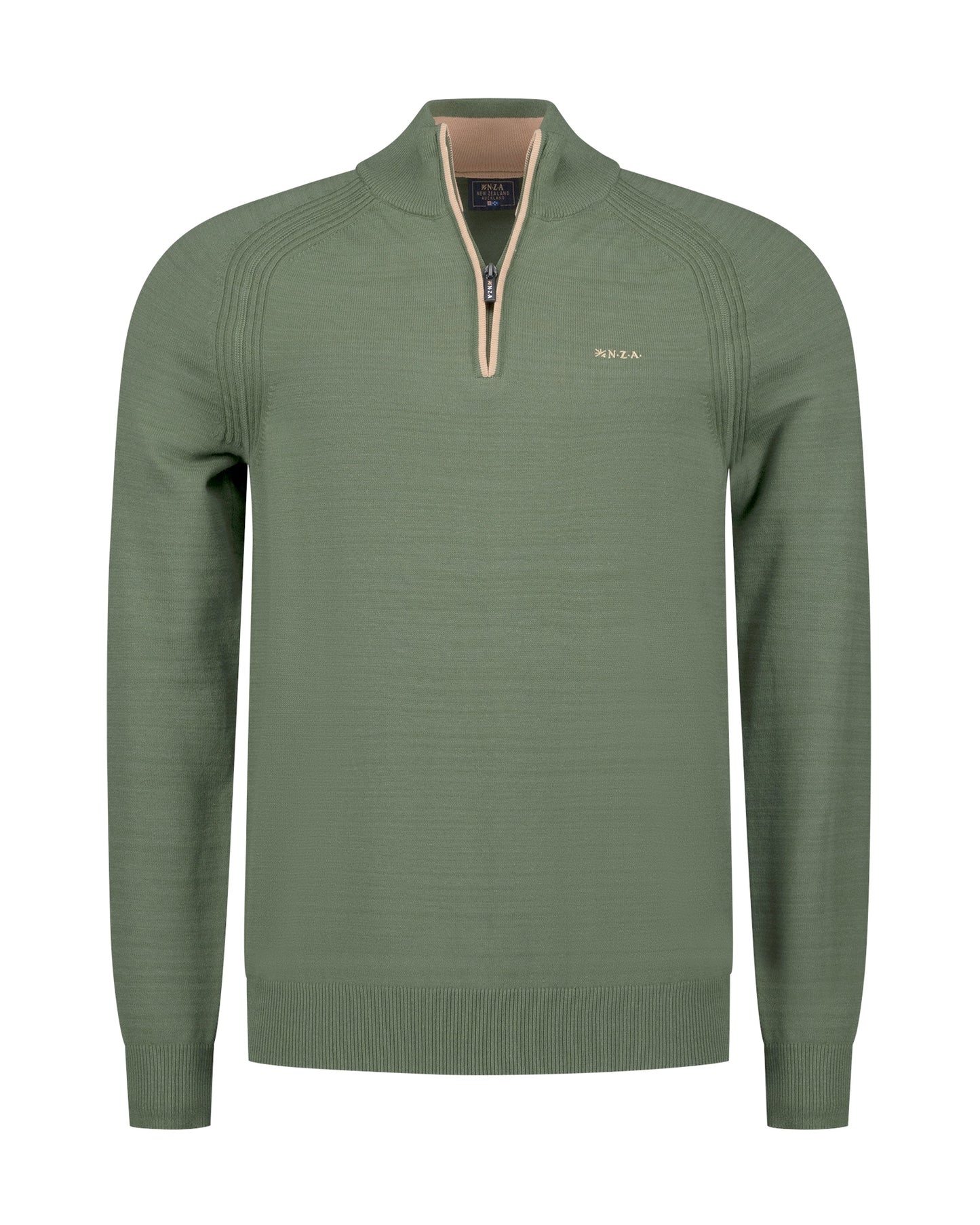 PULLOVER HALF ZIP, LIGHT SAGE