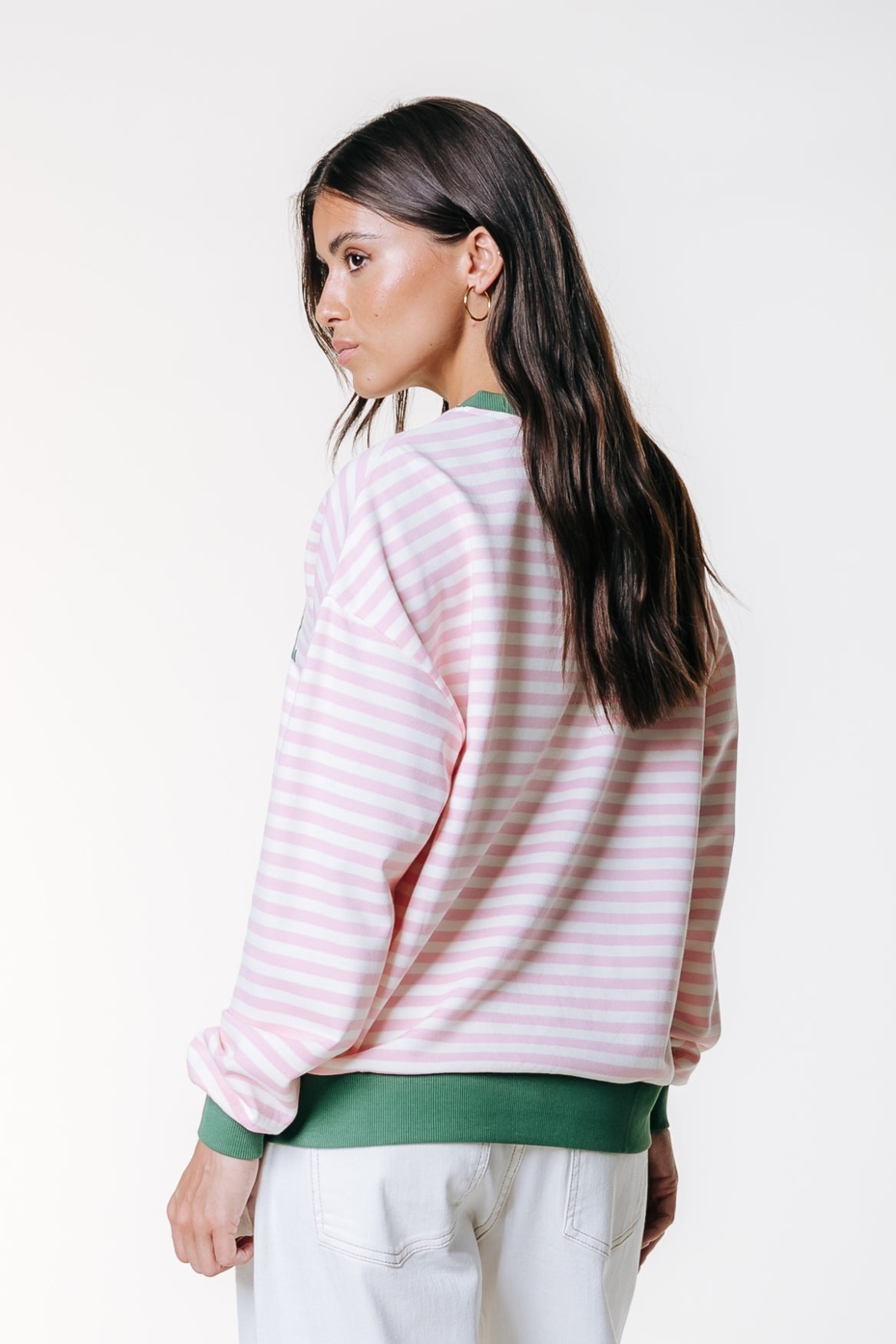 Contrast Cuff Sweat