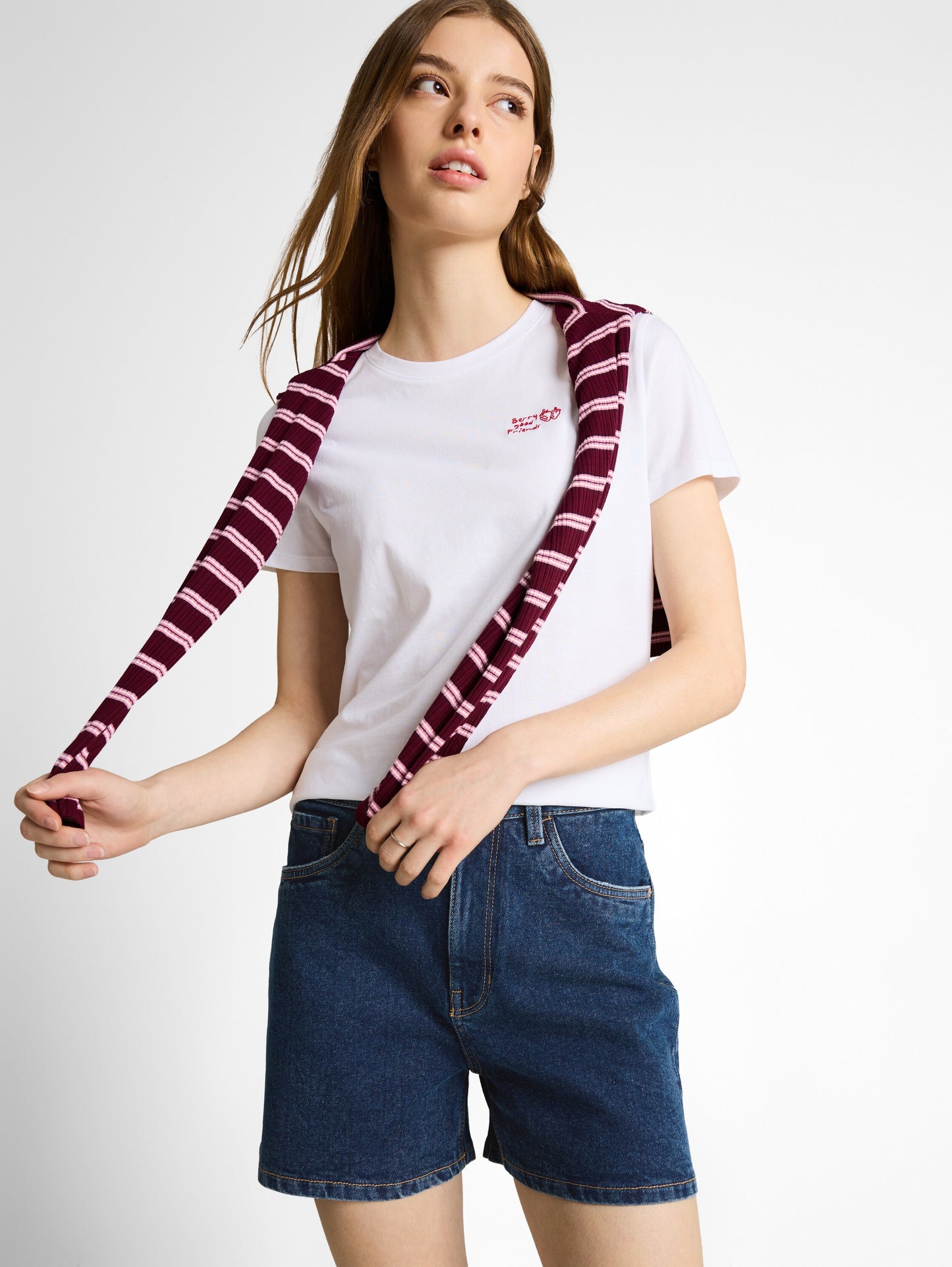 TTELIN STRAIGHT High Waist Jeans Shorts