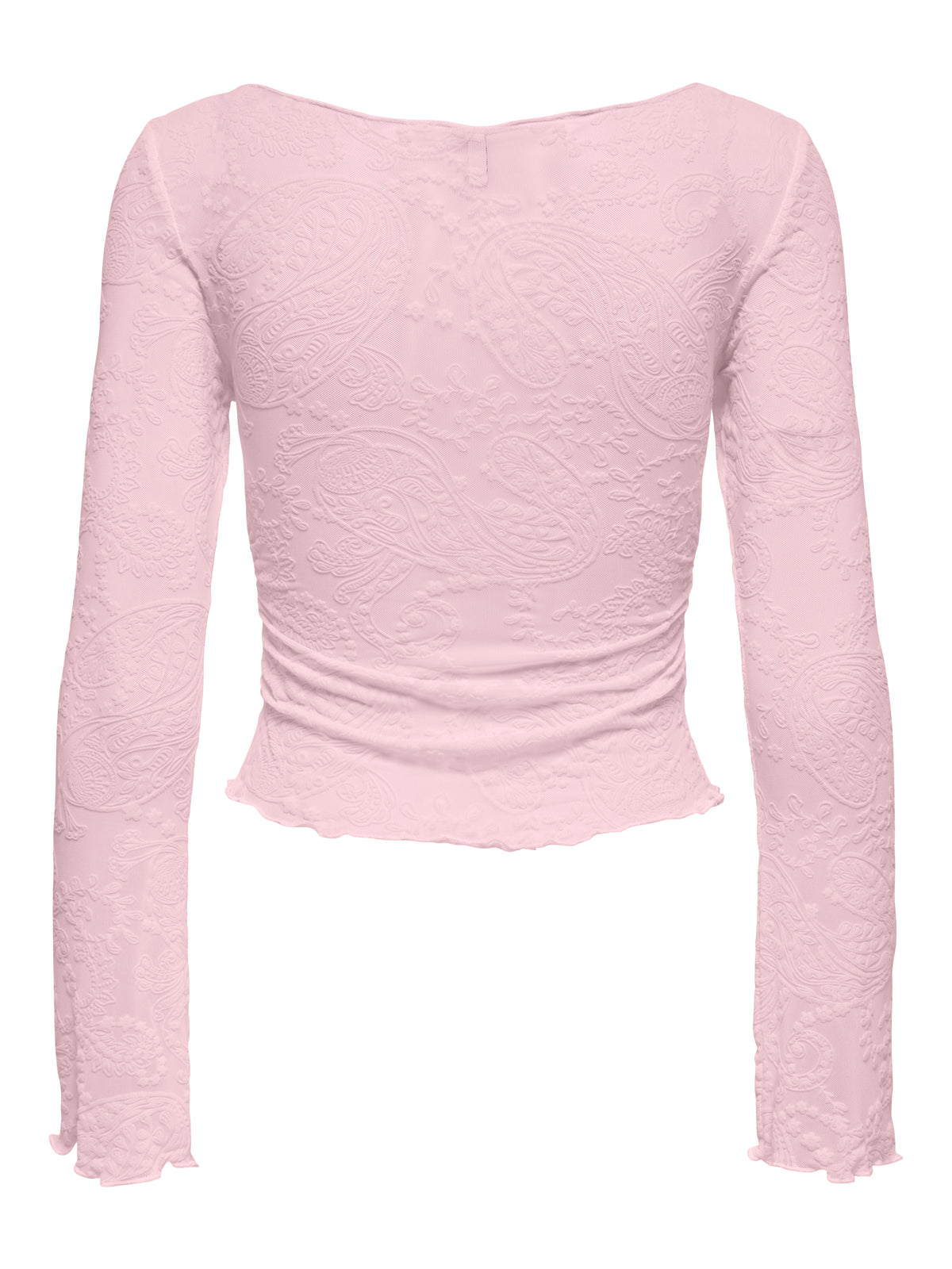 ONLVINNIE L/S BOATNECK RUCHING TOP JRS
