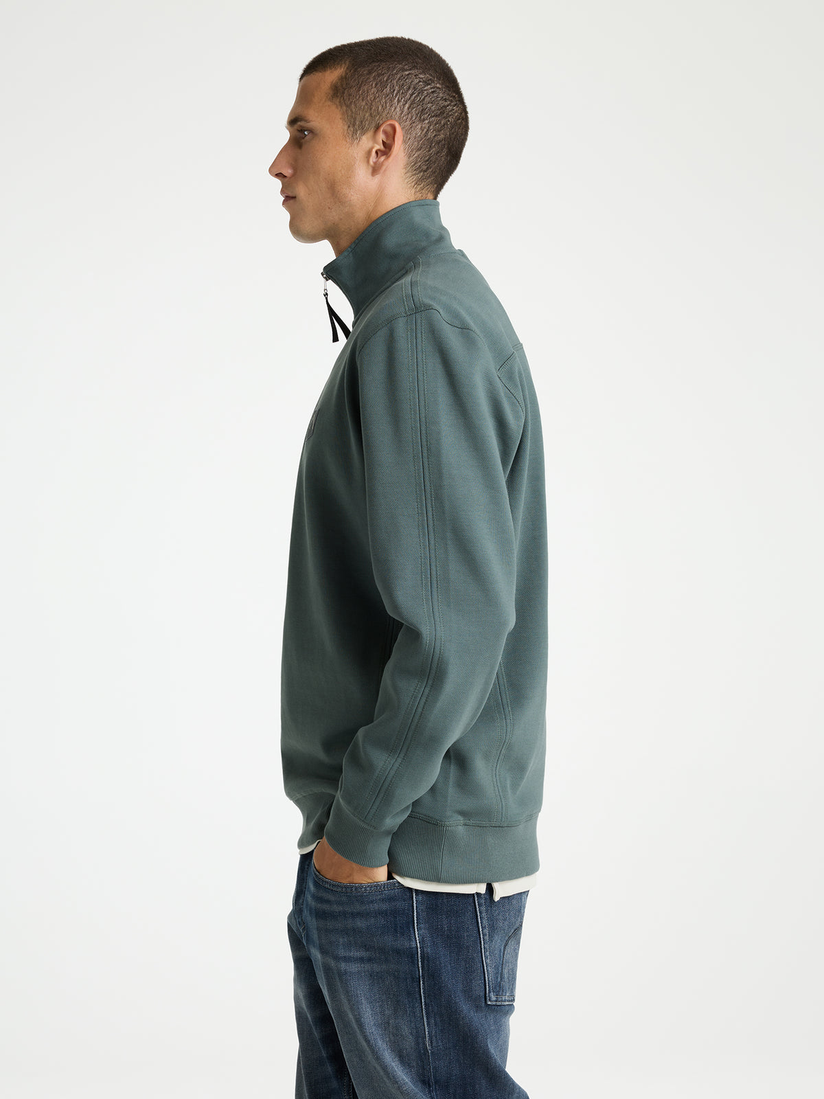 RYDER ZIP-UP, DK.GREEN