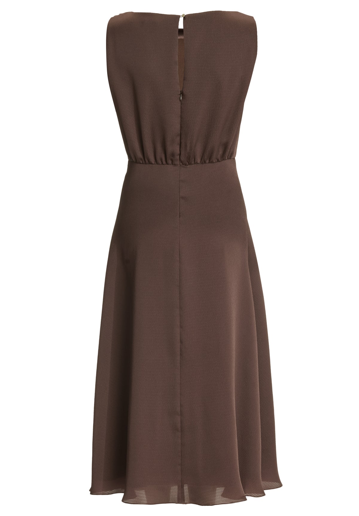 Cocktailkleid aus Satin mit Wasserfall Ausschnitt