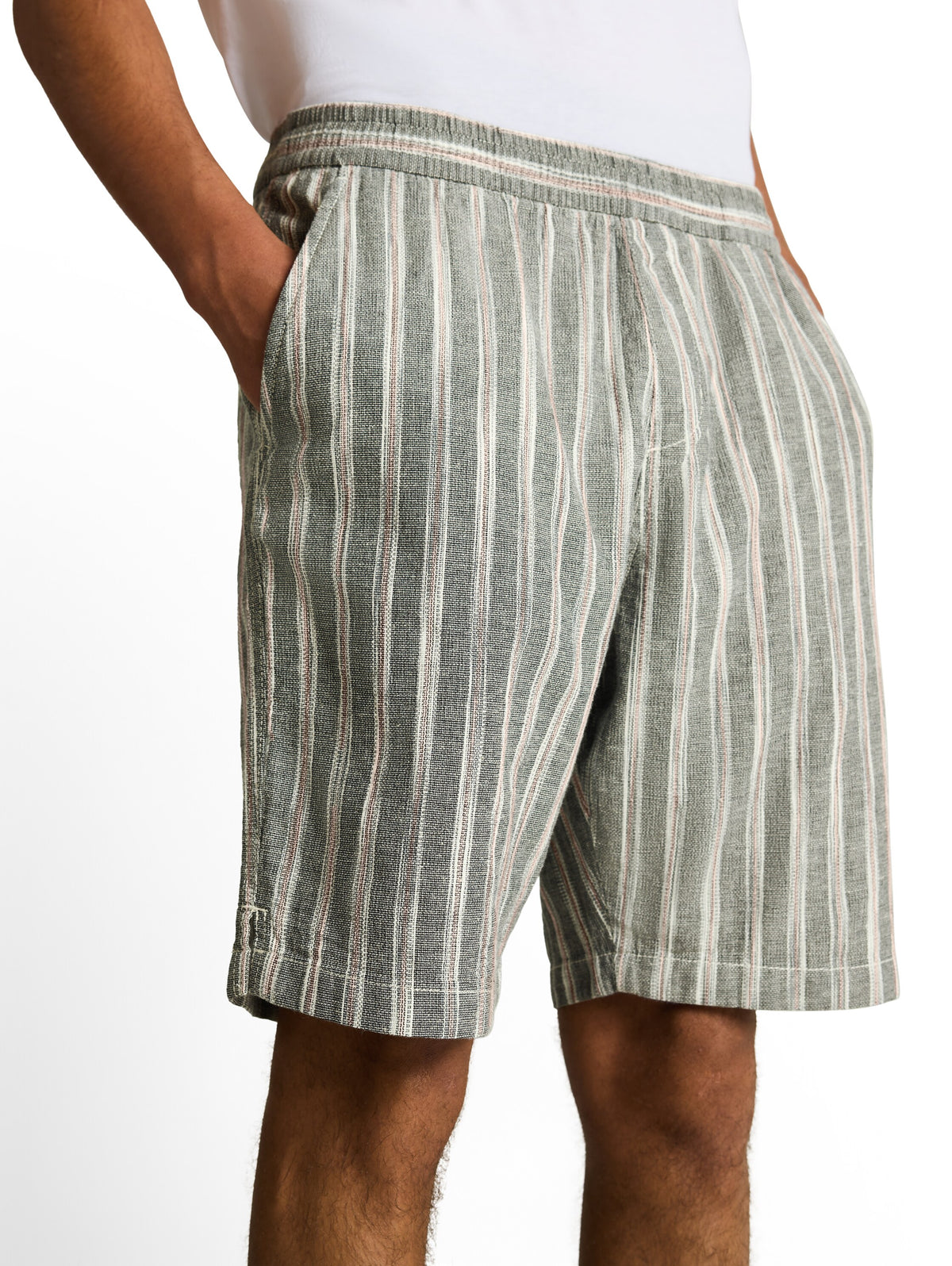 TTRELAXED Shorts mit Leinenanteil