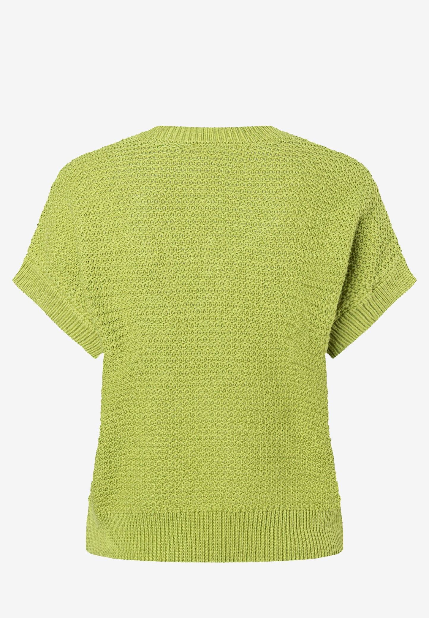 Struktur-Pullover mit V-Ausschnitt