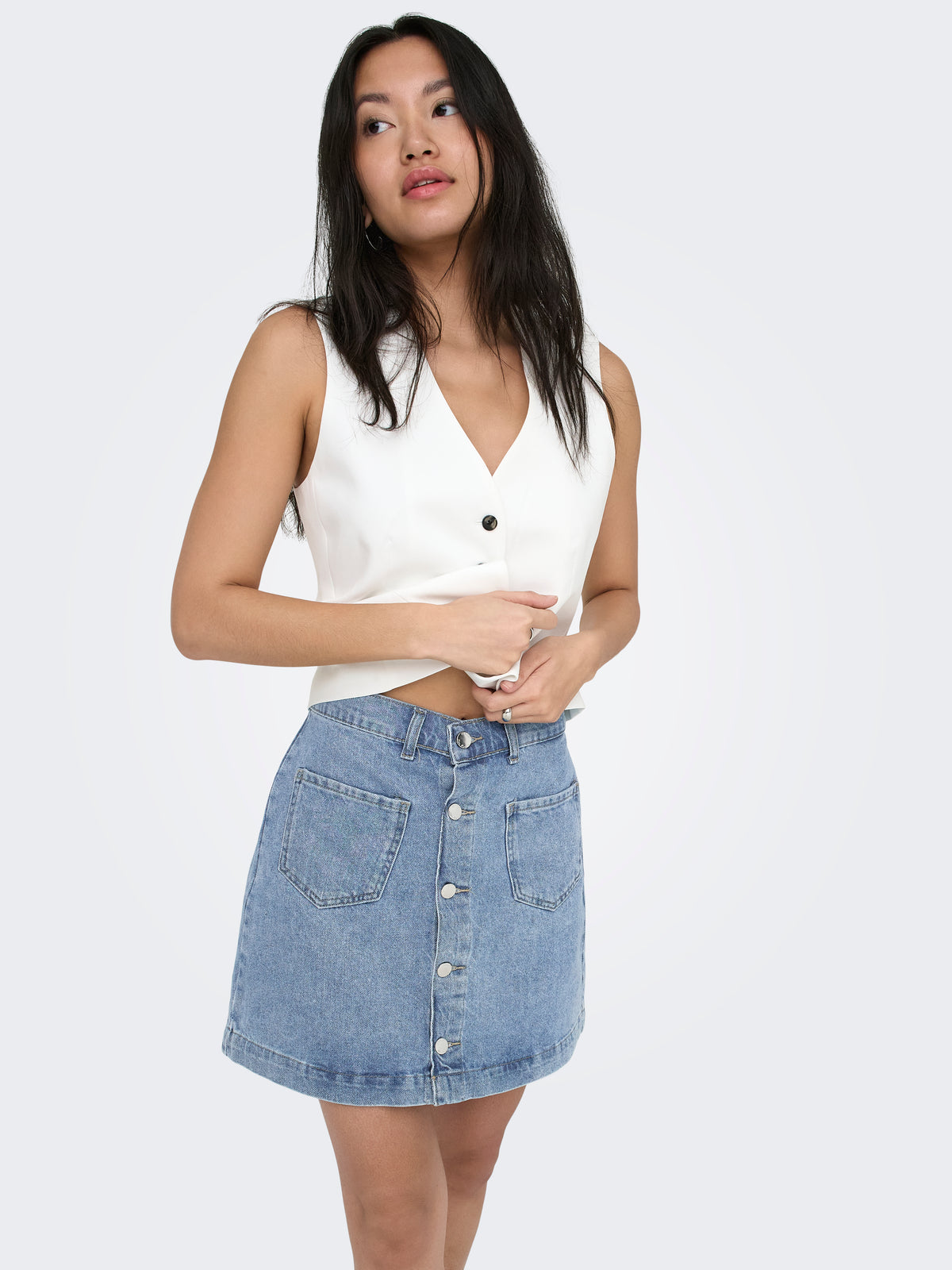 ONLAMAZING HW SKIRT TAI DNM NOOS