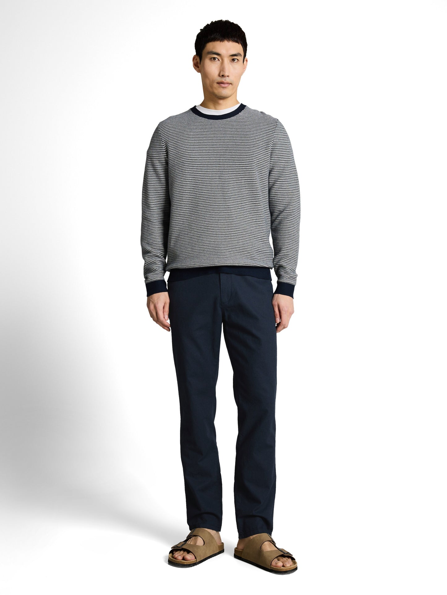 TTREGULAR Chino Hose mit Leinenanteil