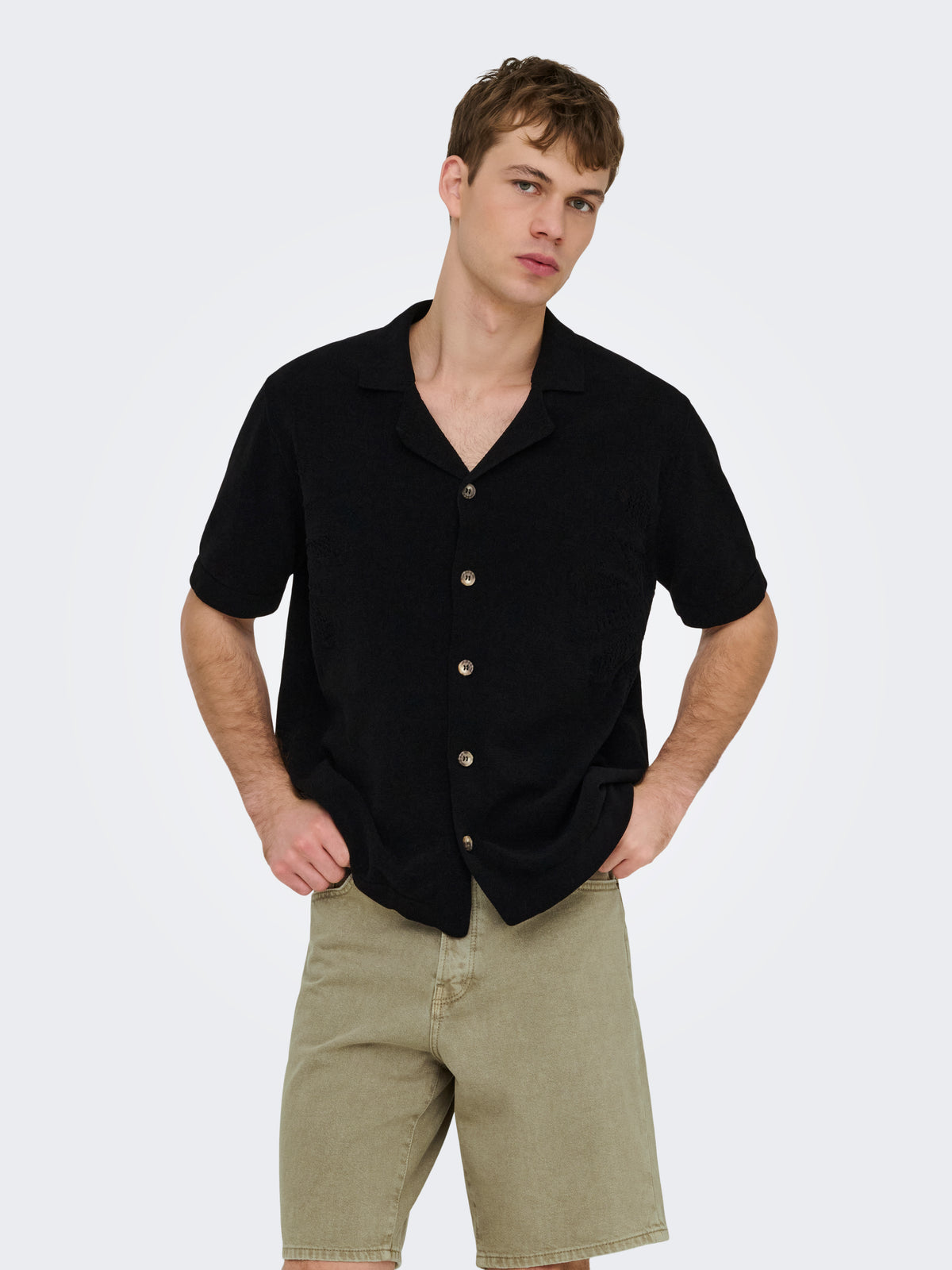 ONSJAM LIFE REG SS SHIRT KNIT