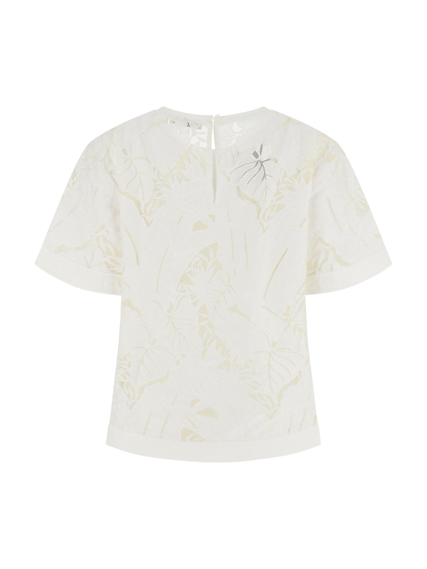 SS CASSANDRE FOLIAGE TULLE TOP