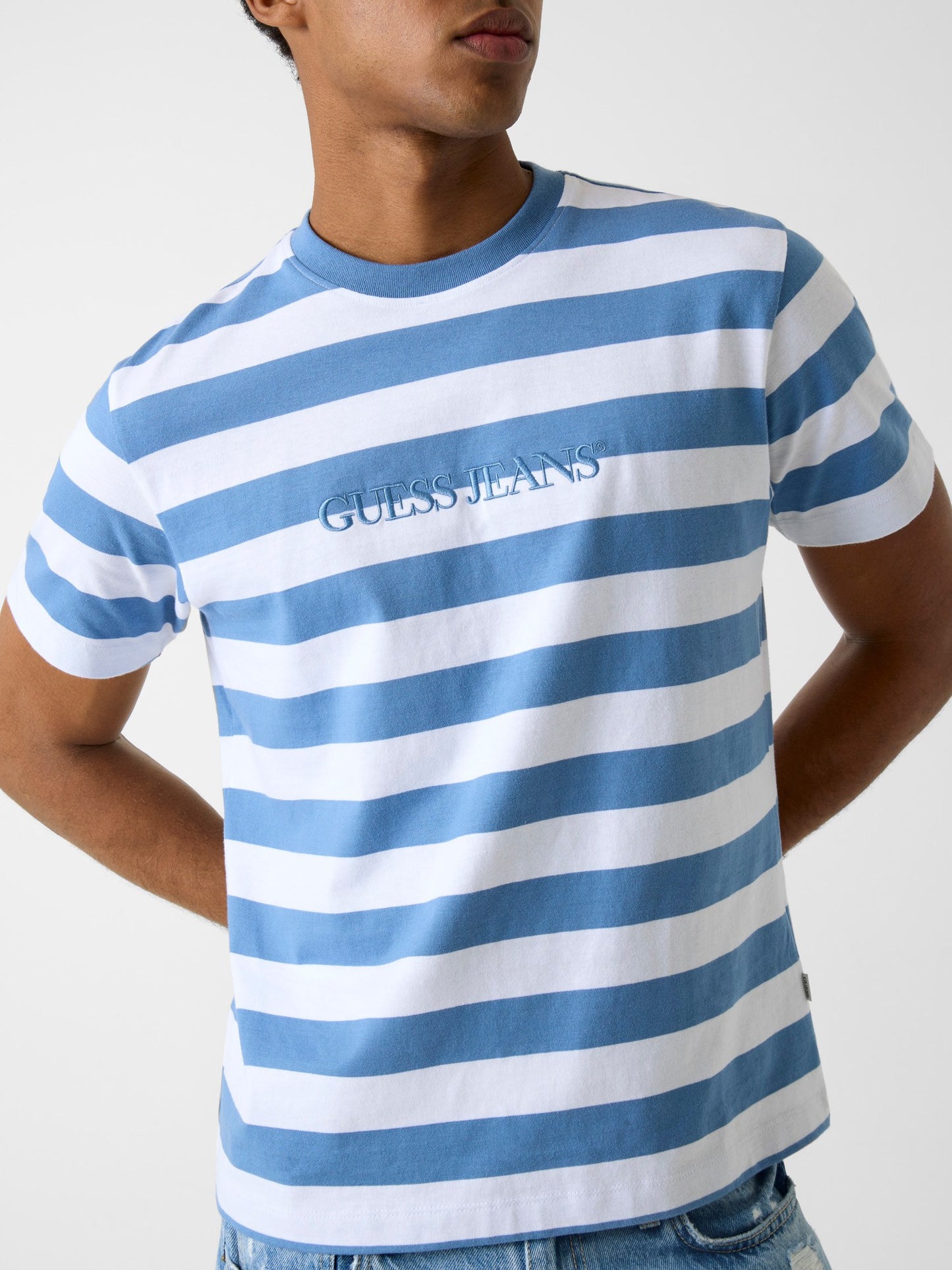 GJ SS CN REG STRIPED YD TEE