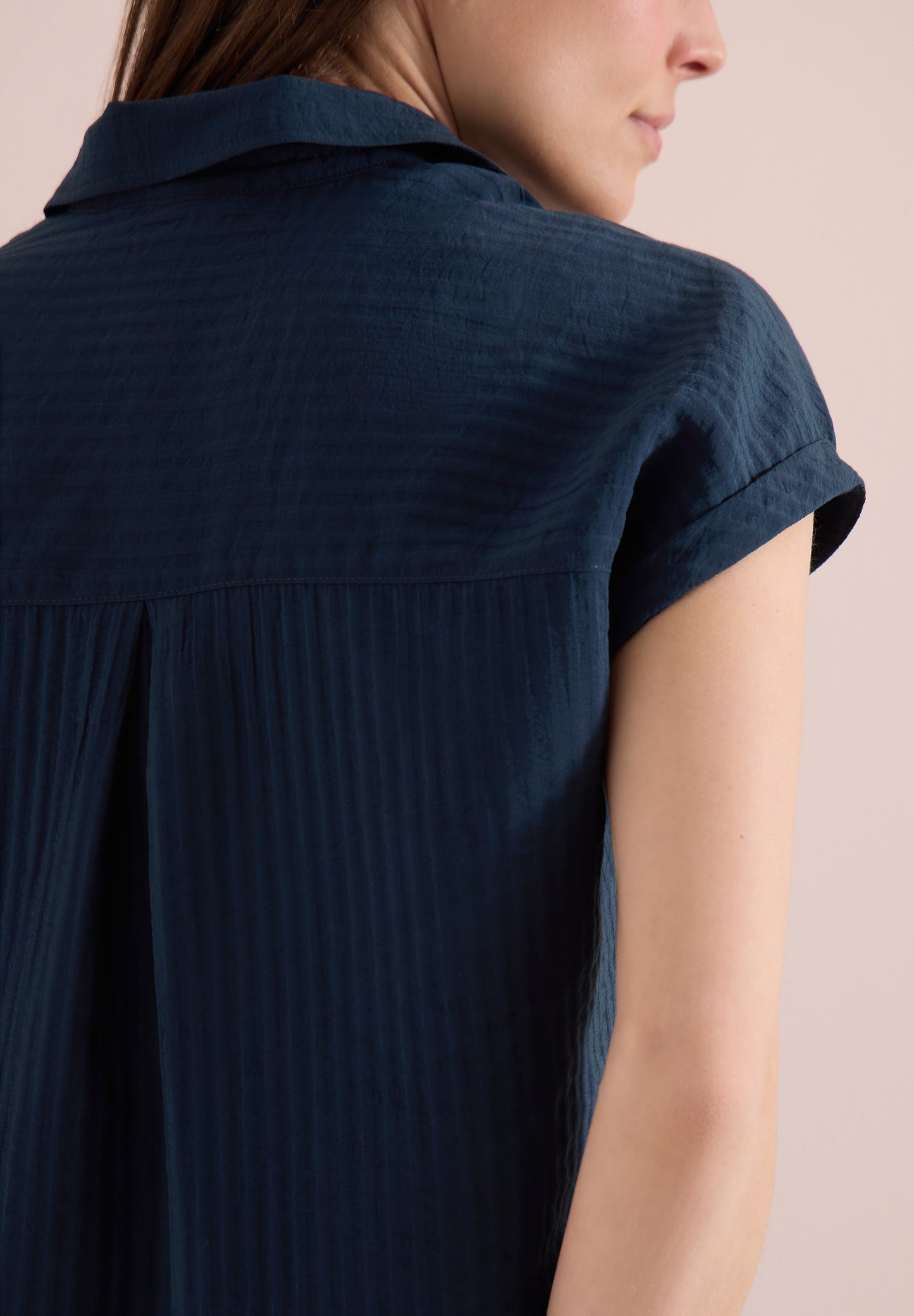 Dropped Shoulder Bluse mit Struktur