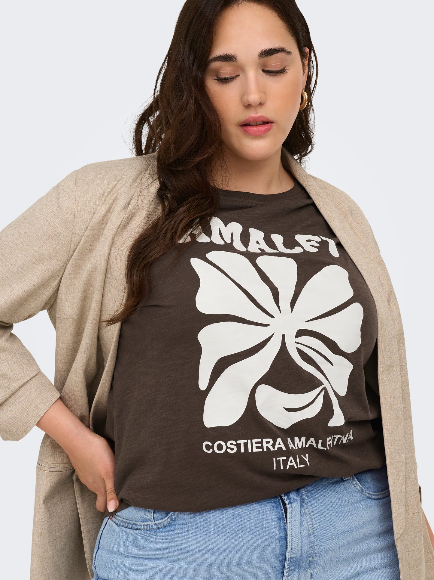 CARESMA SS O-NECK JEANS FIT TEE JRS